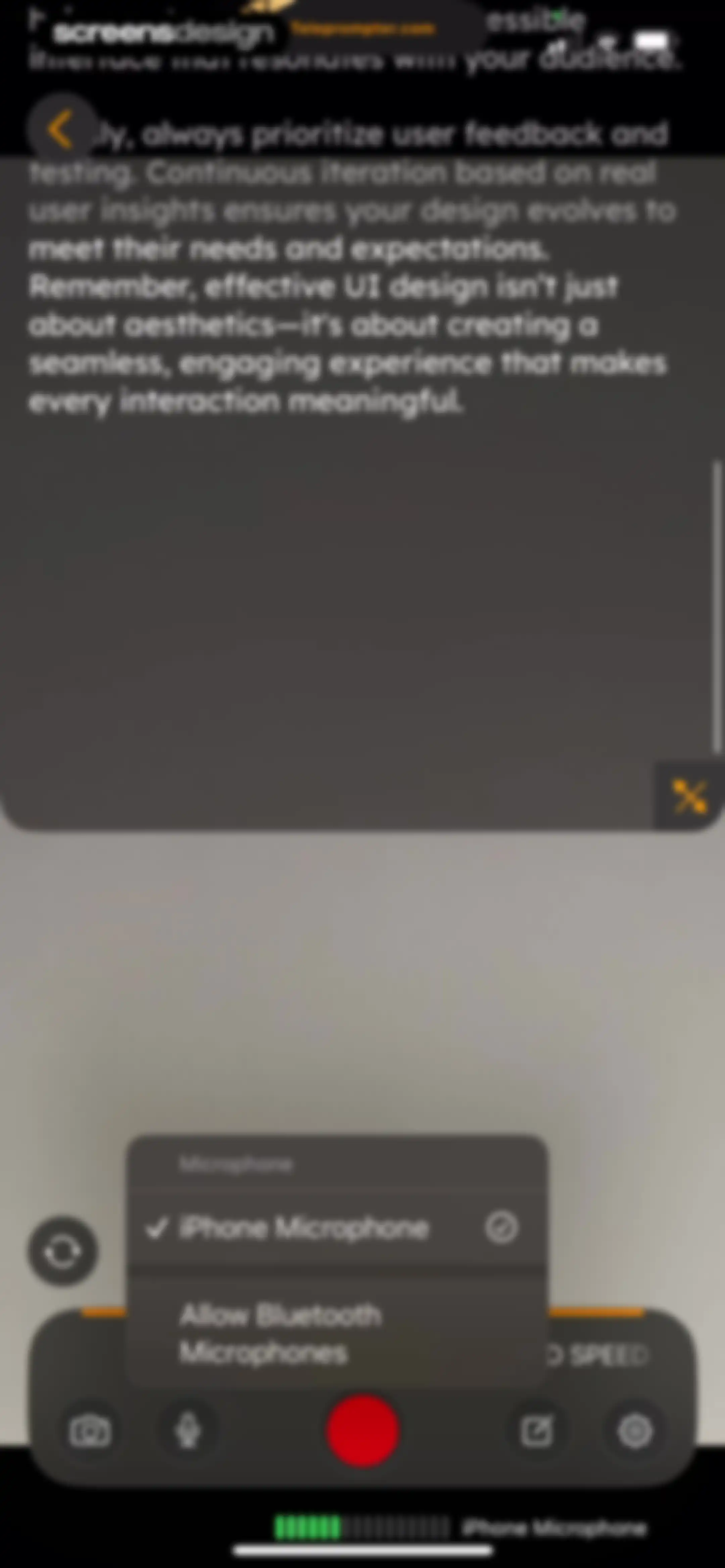 Teleprompter.com screen 88