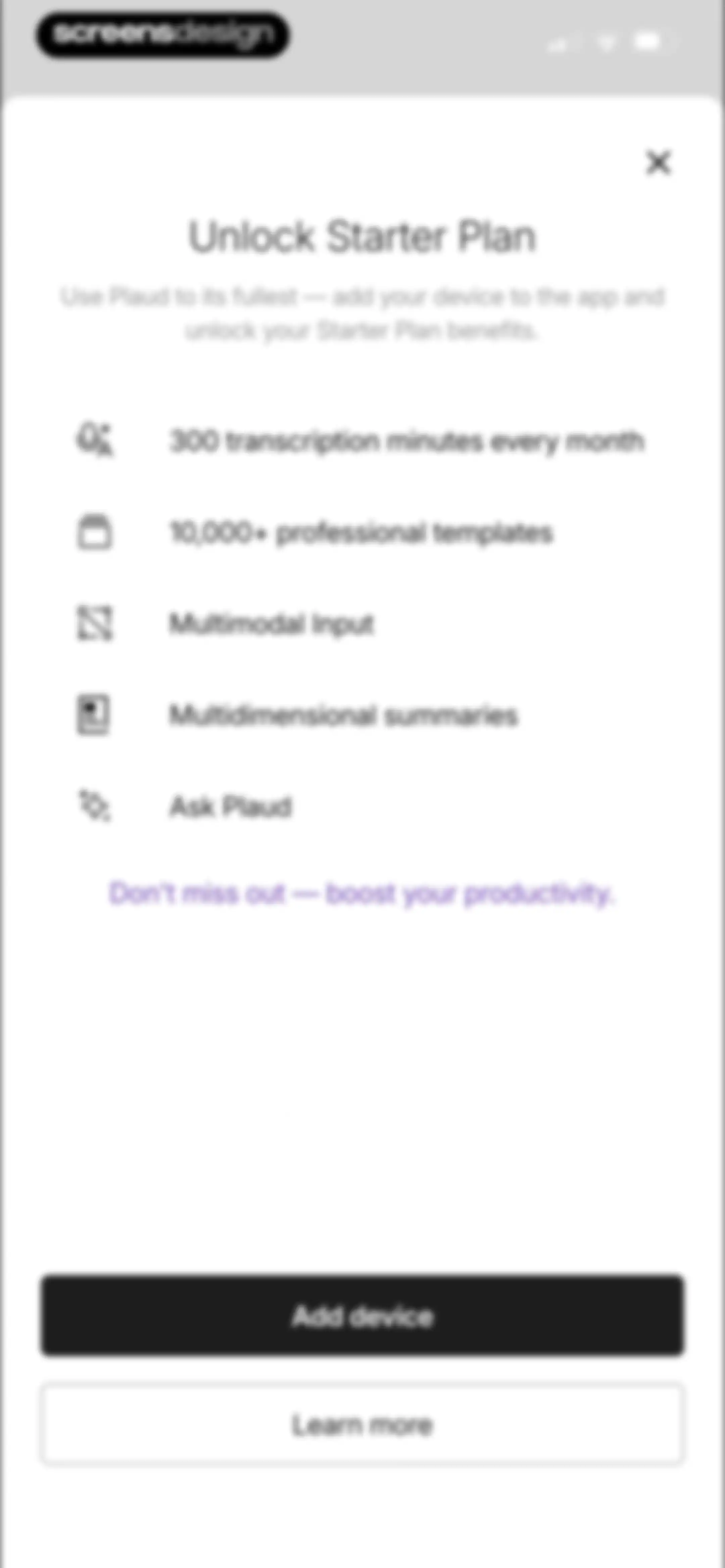 Plaud: AI Note Taker screen 67