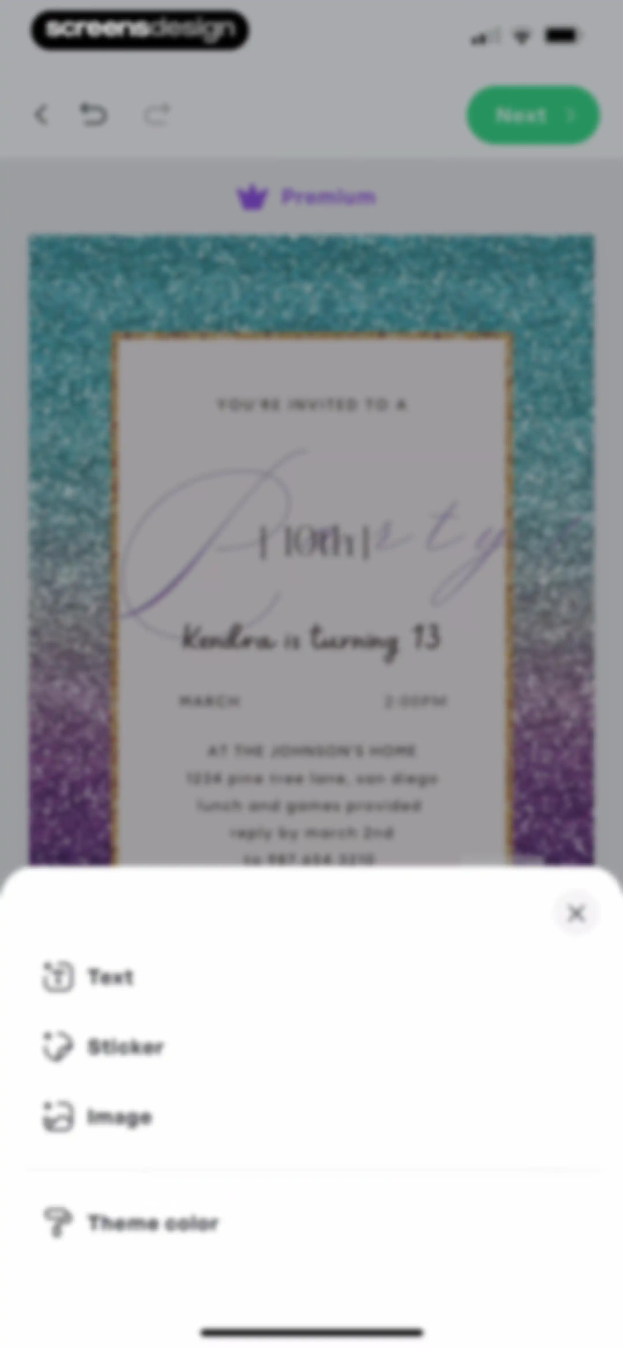 Invitation Maker: Cards & RSVP screen 37