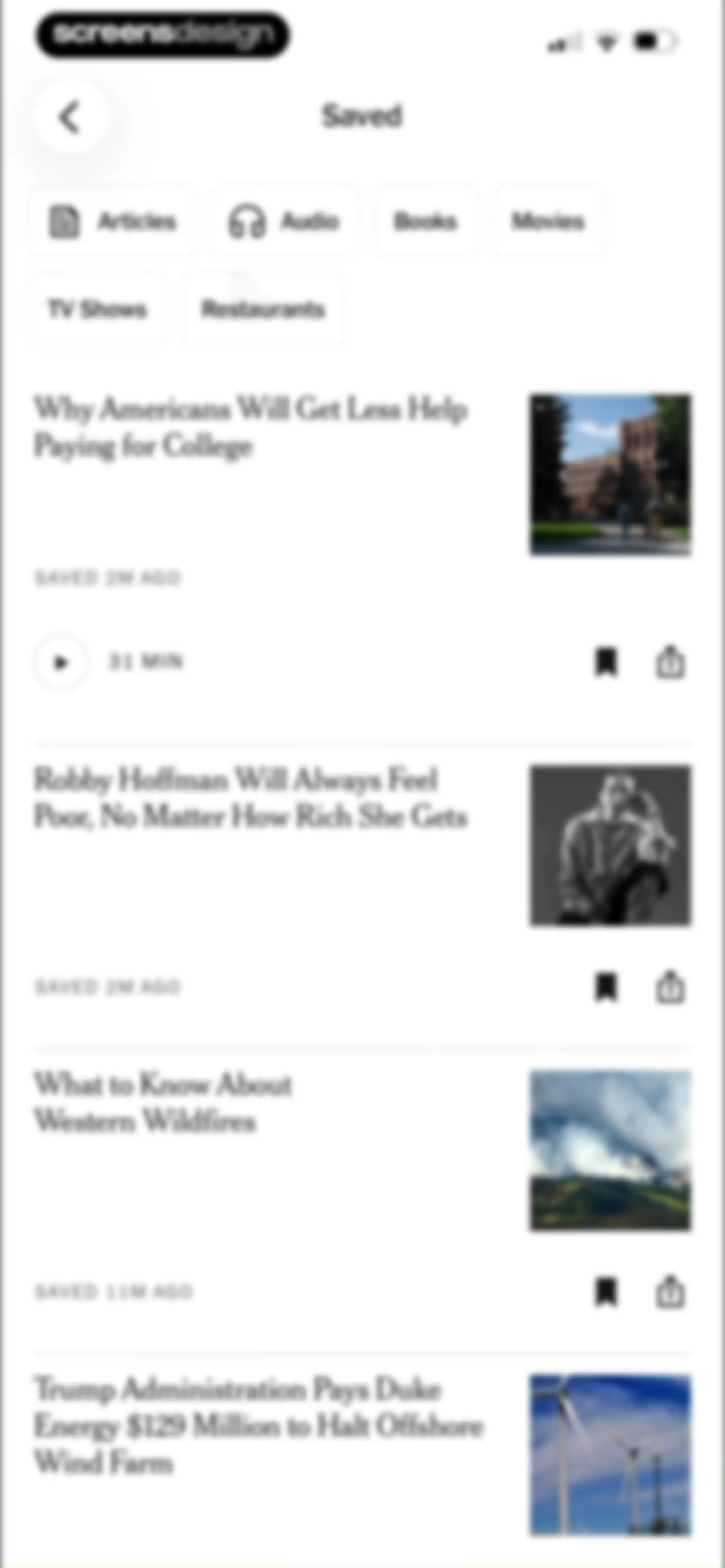NYTimes: US and Global News screen 83