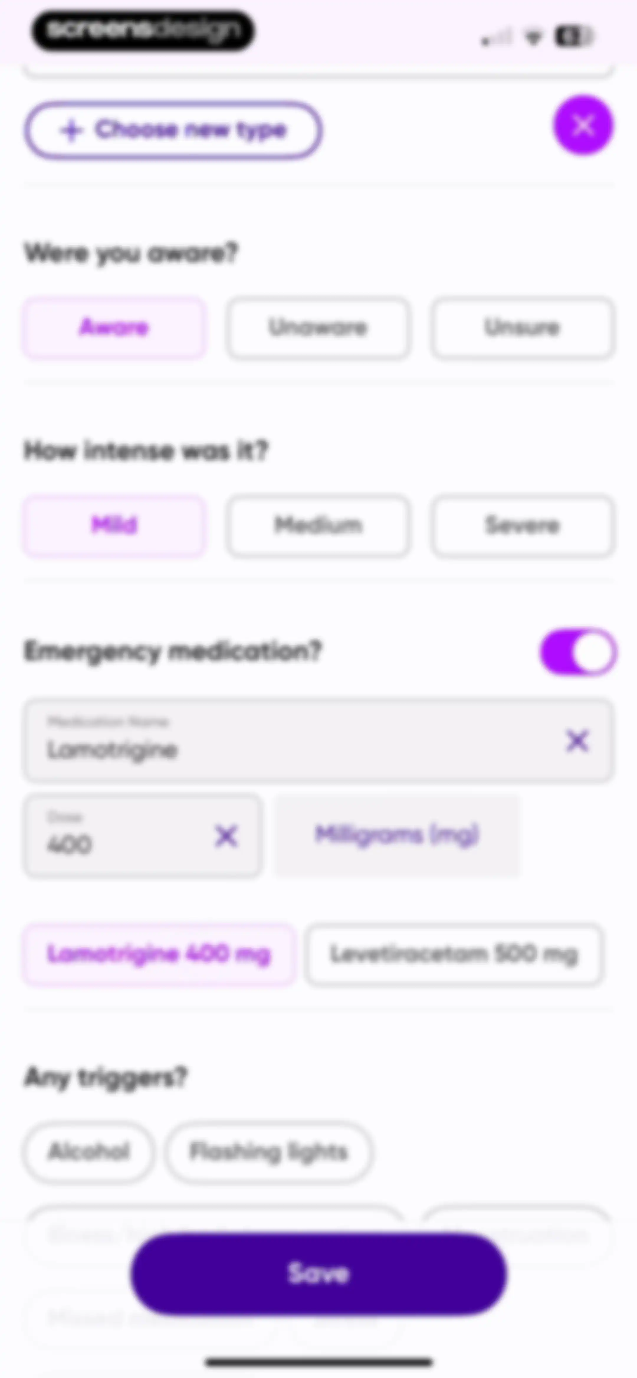 Epsy: Seizure Log for Epilepsy screen 41