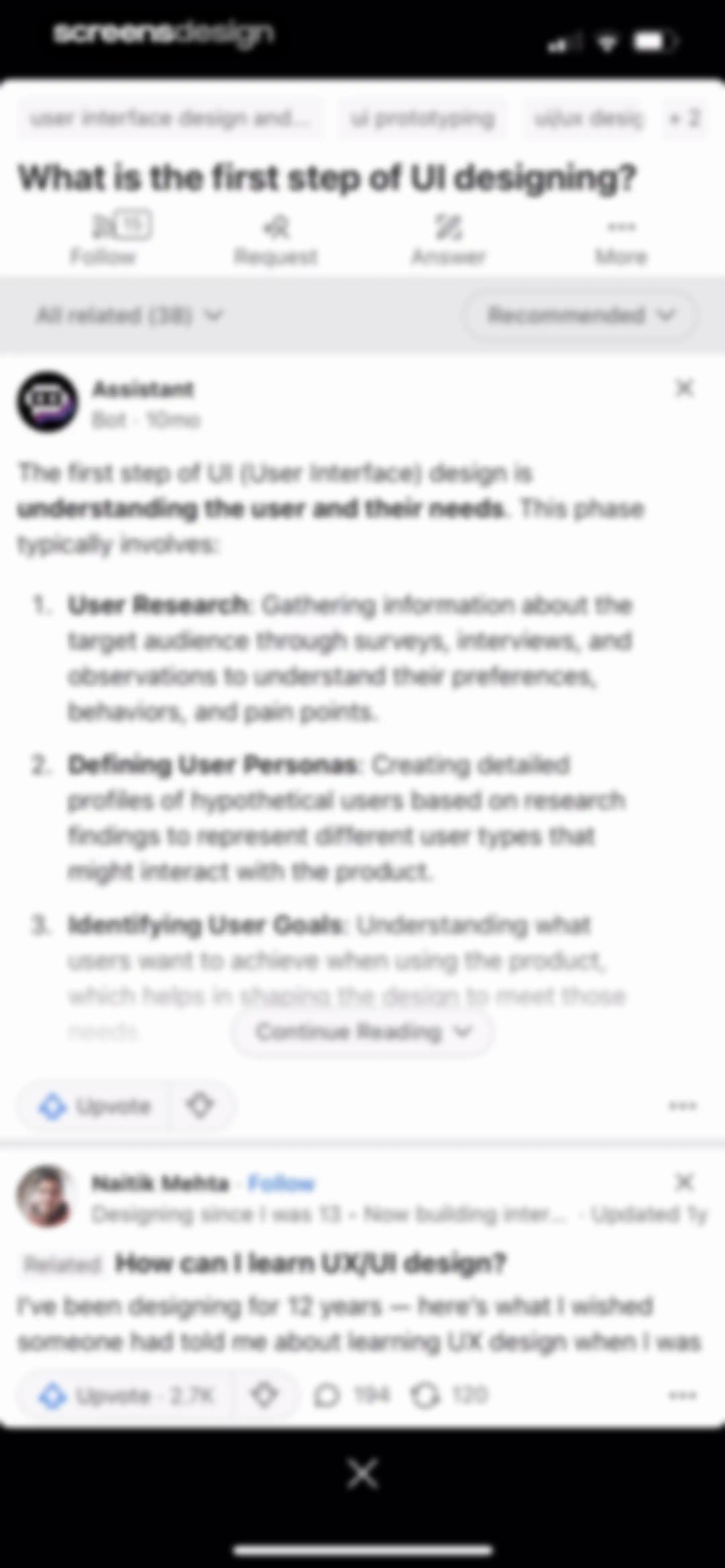 Quora screen 99