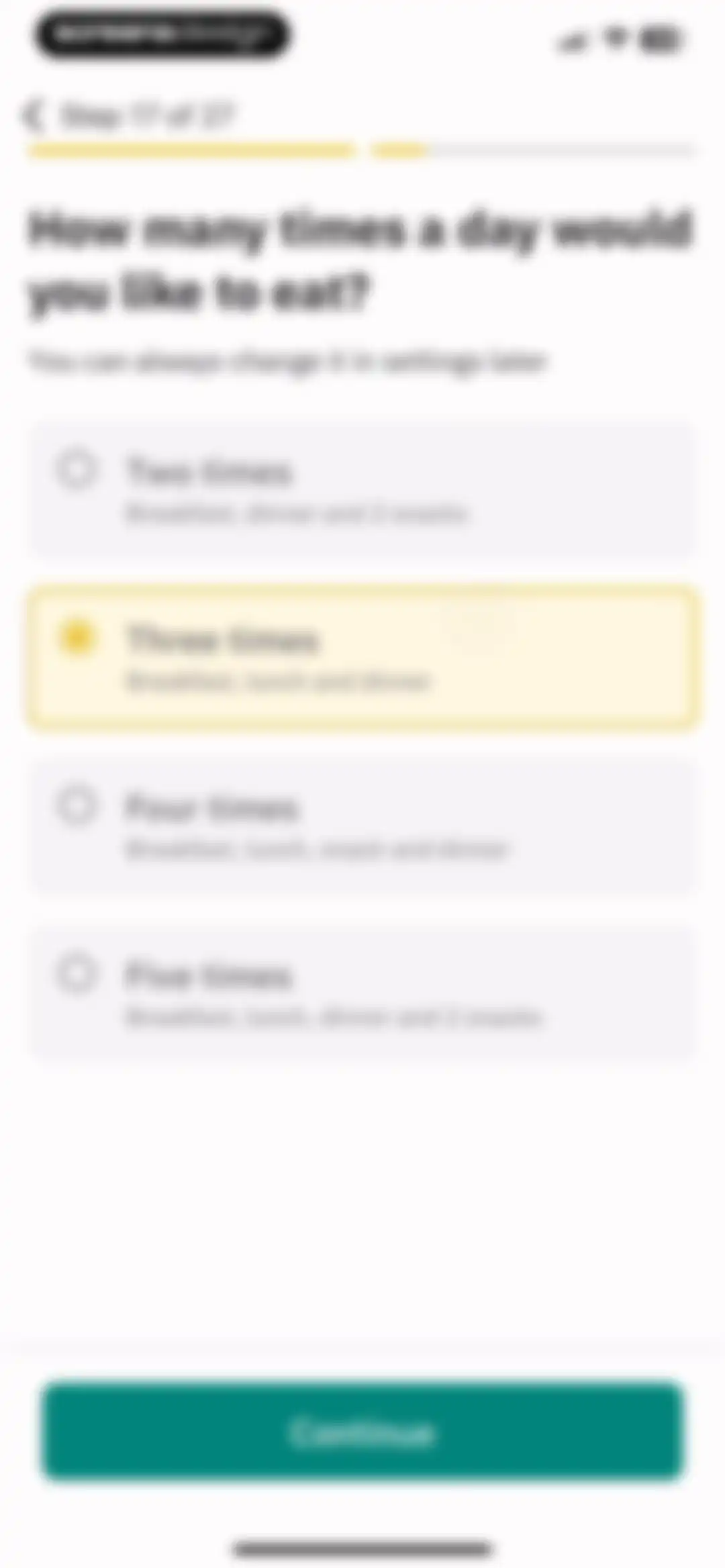Unimeal: Fasting and Diet screen 20