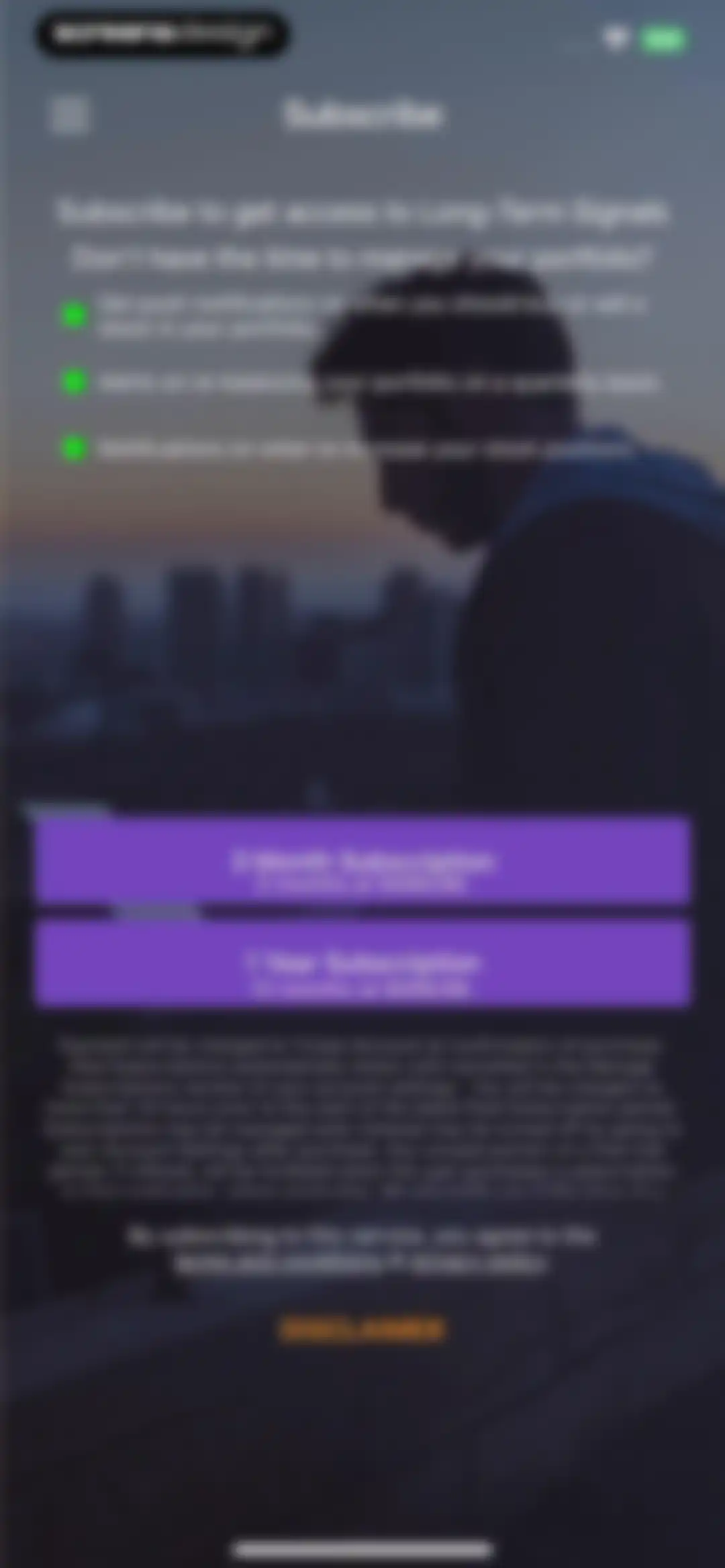 Stocks Alerter screen 40