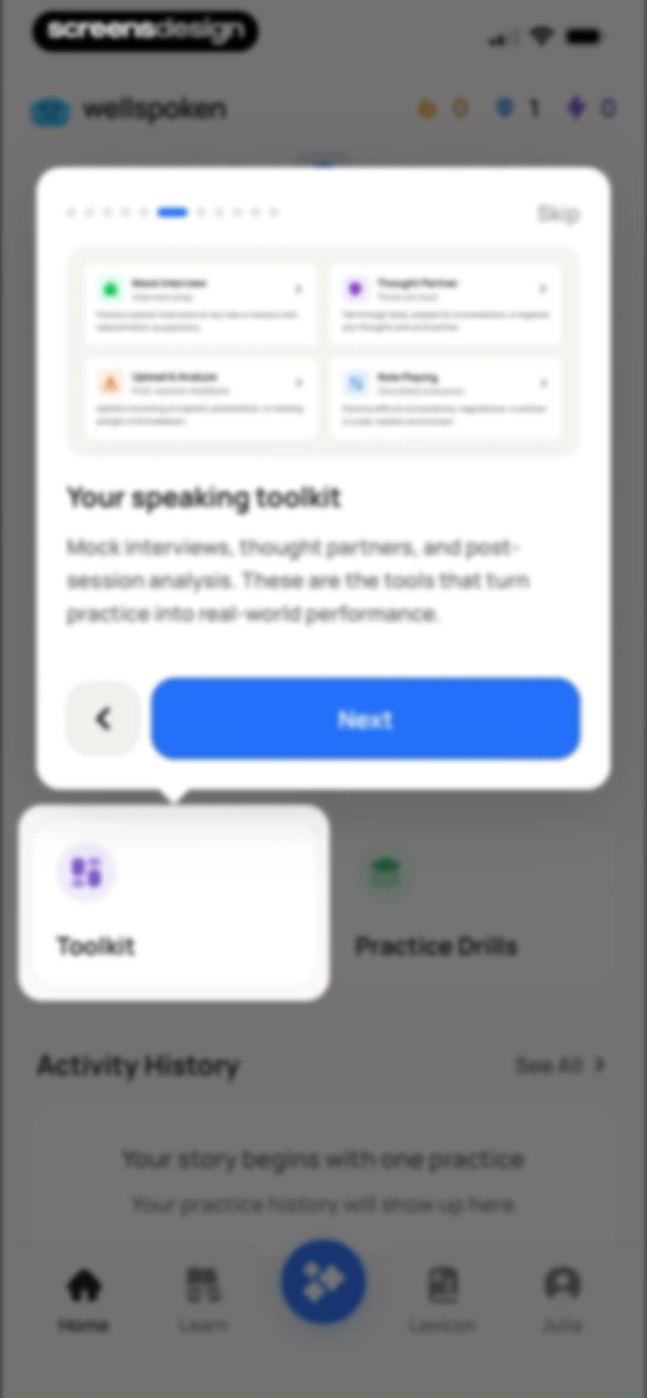 Wellspoken: Articulation Coach screen 63