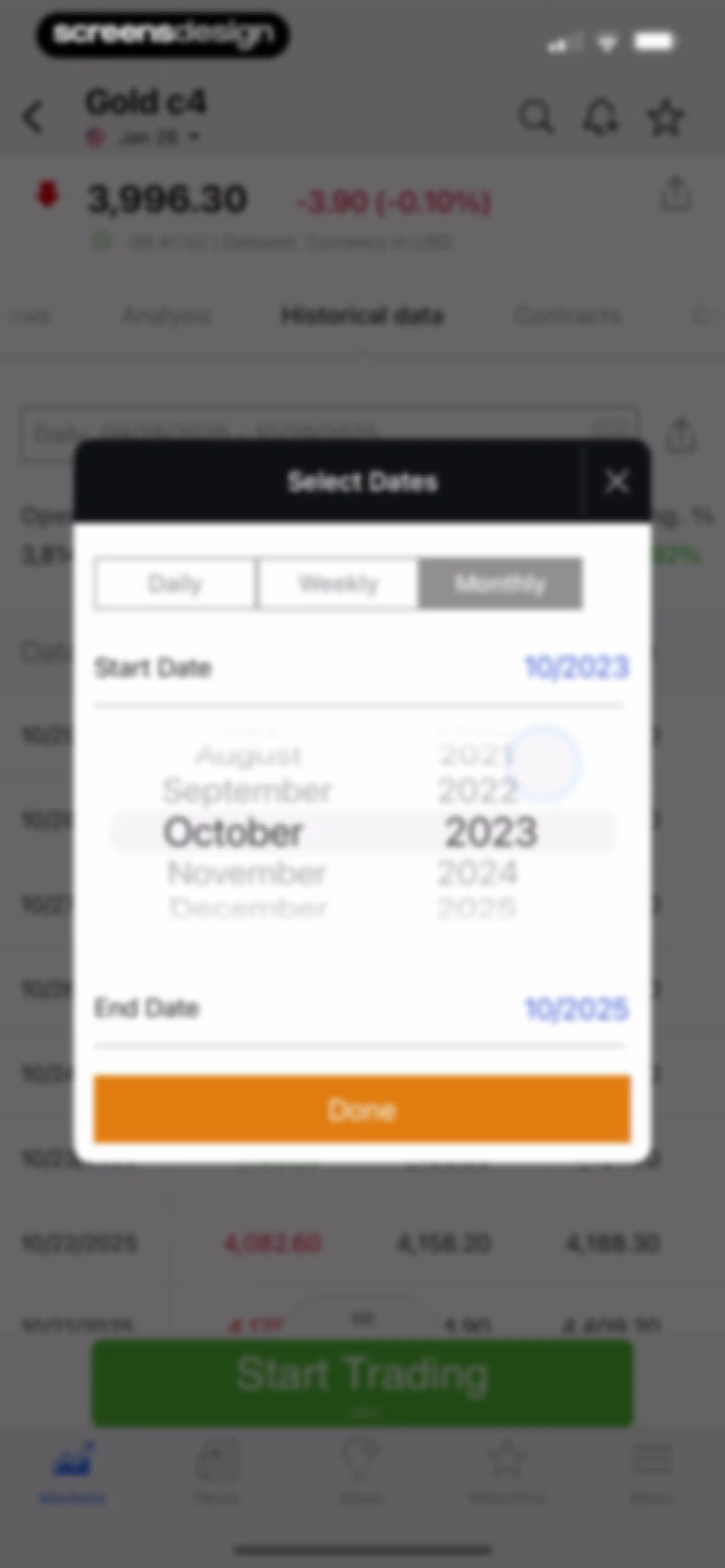 Investing.com: Stock Market screen 40