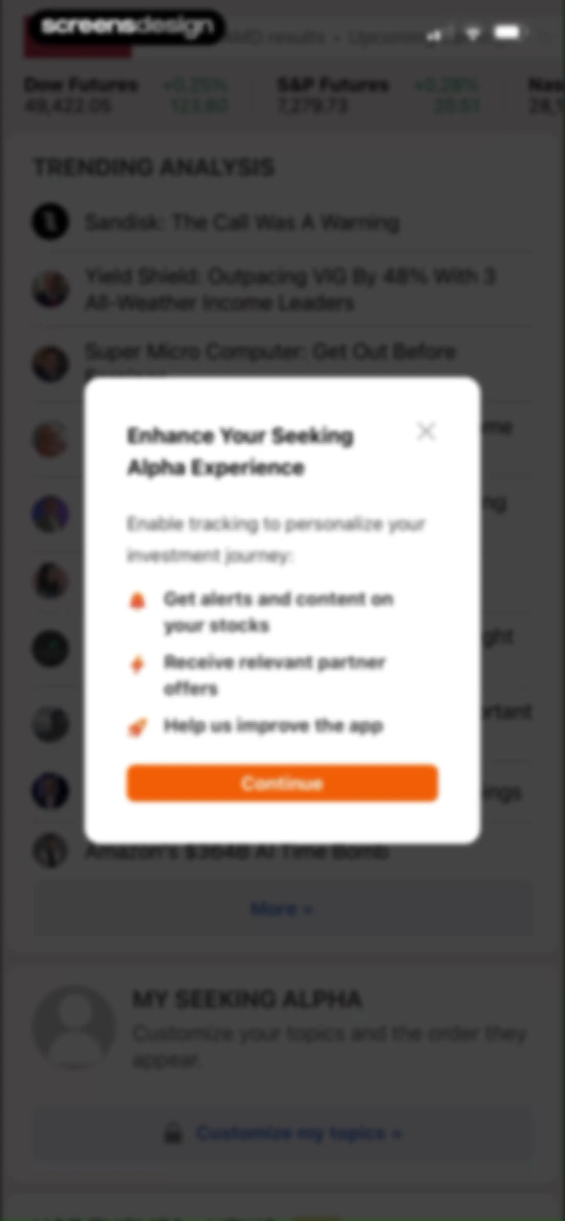 Seeking Alpha: News & Analysis screen 9