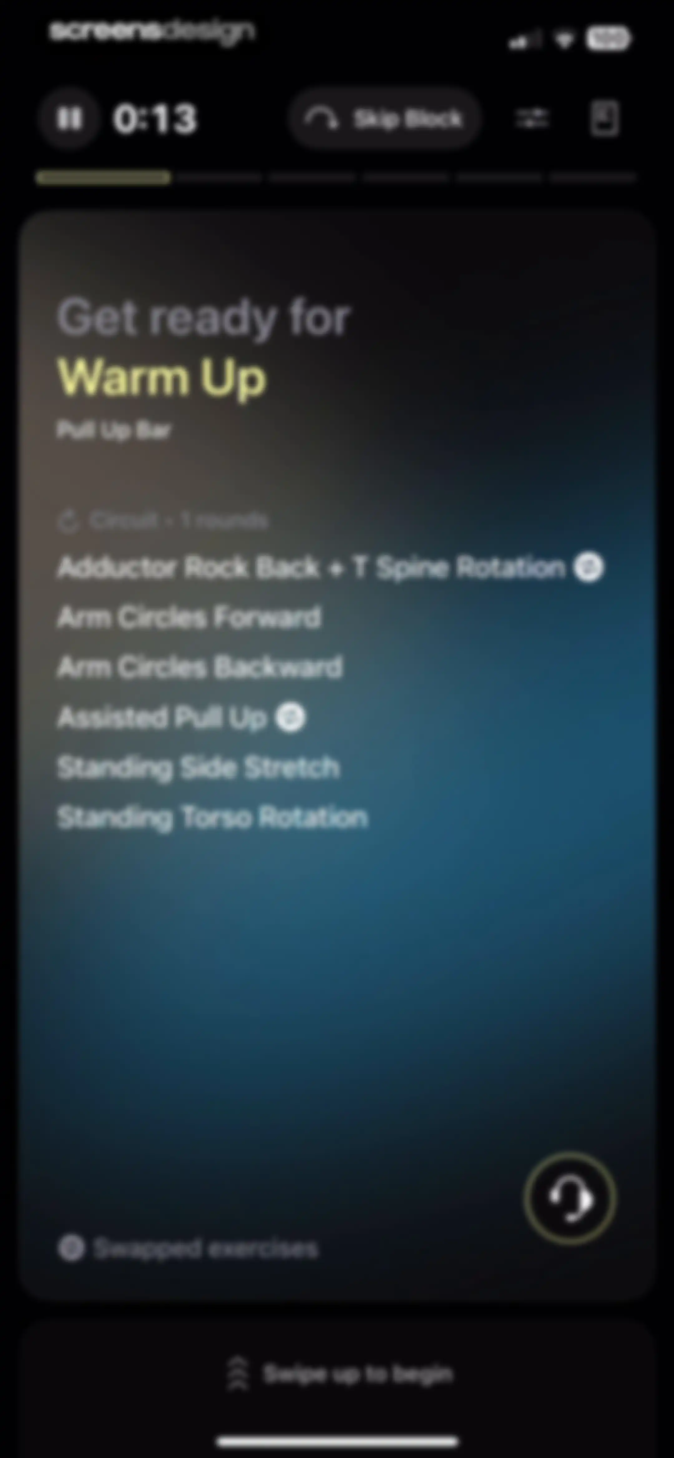 Peloton Strength+ screen 55
