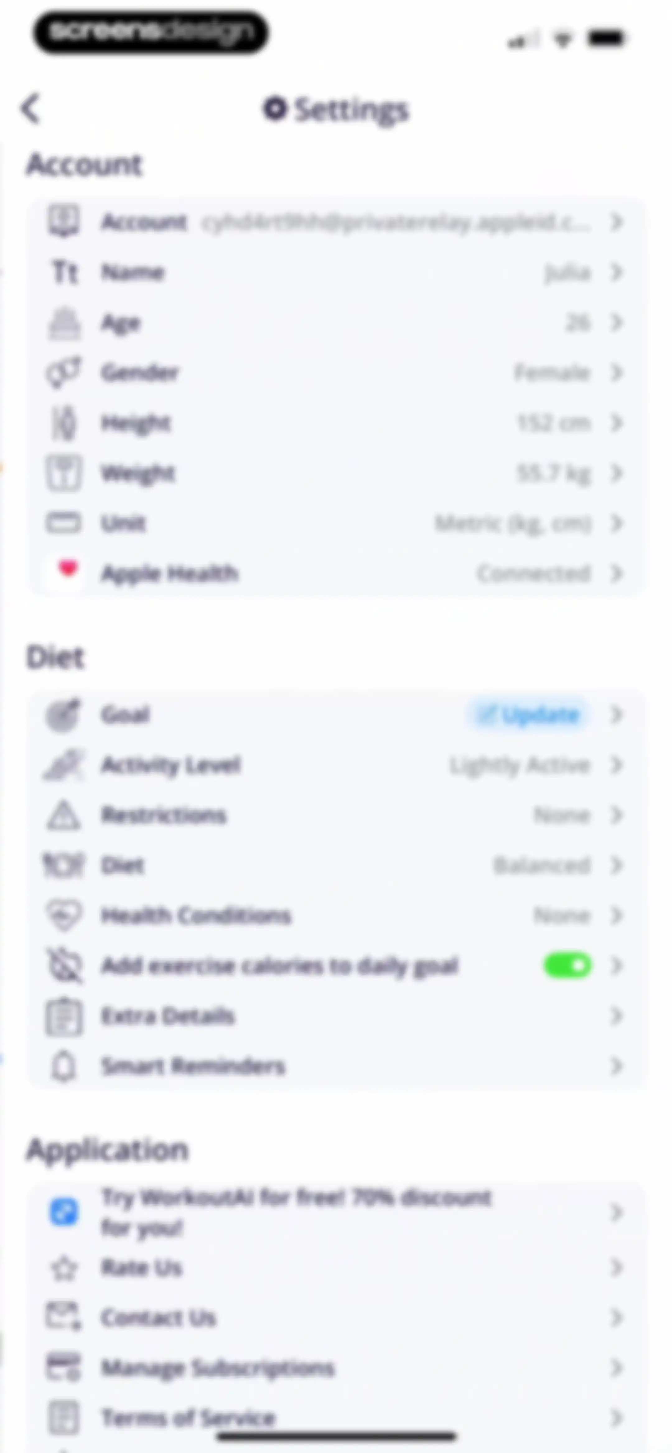 Calorie Tracker・Diet: Food AI screen 116