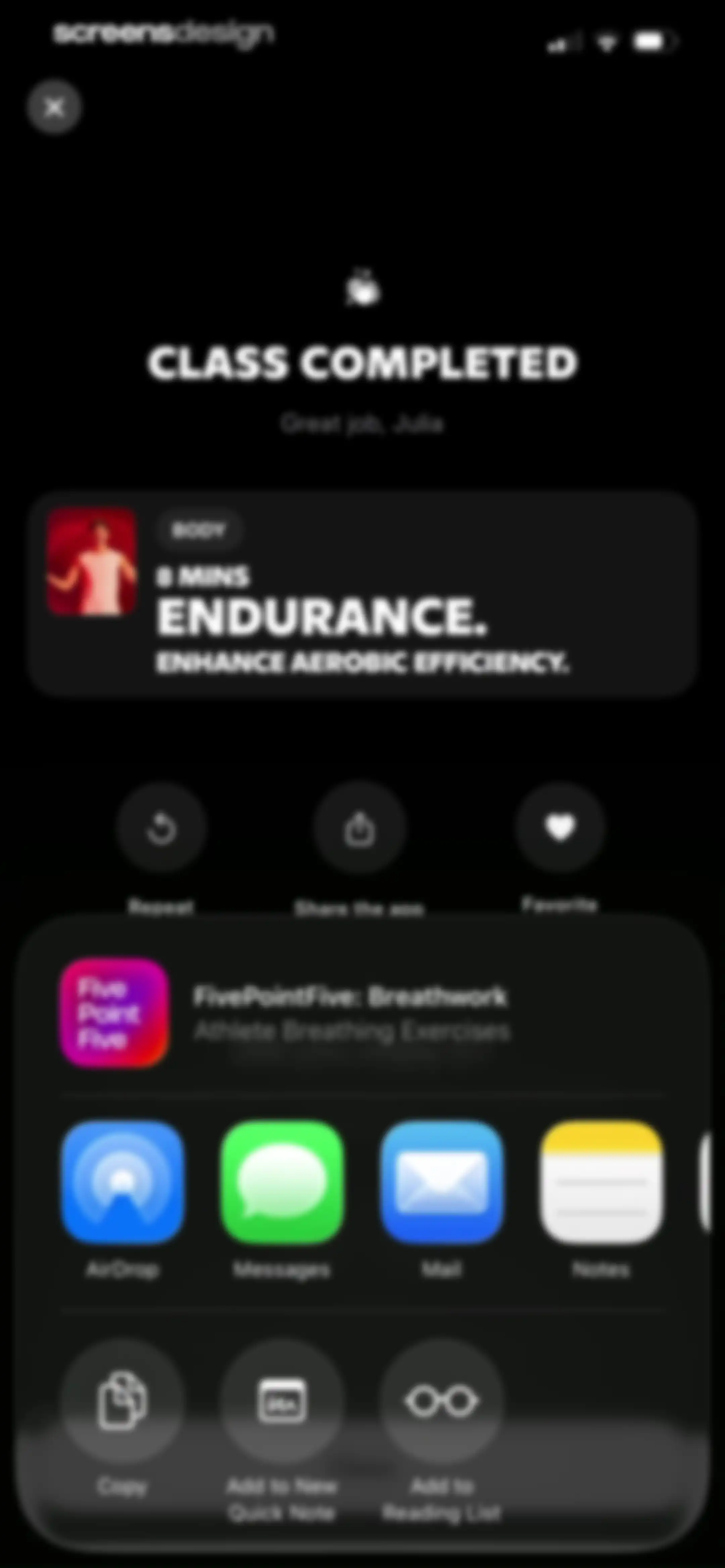 FivePointFive: Breathwork screen 71