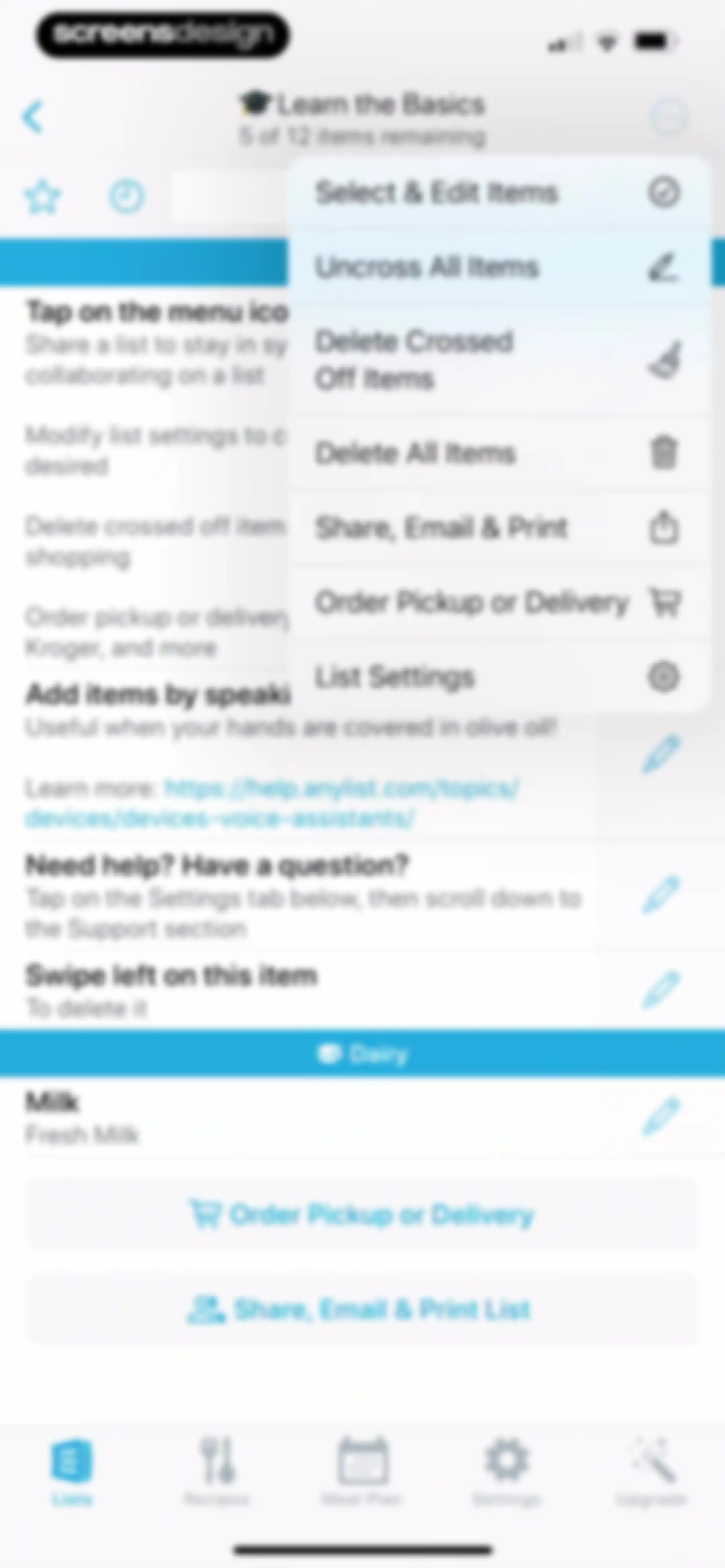 AnyList: Grocery Shopping List screen 23