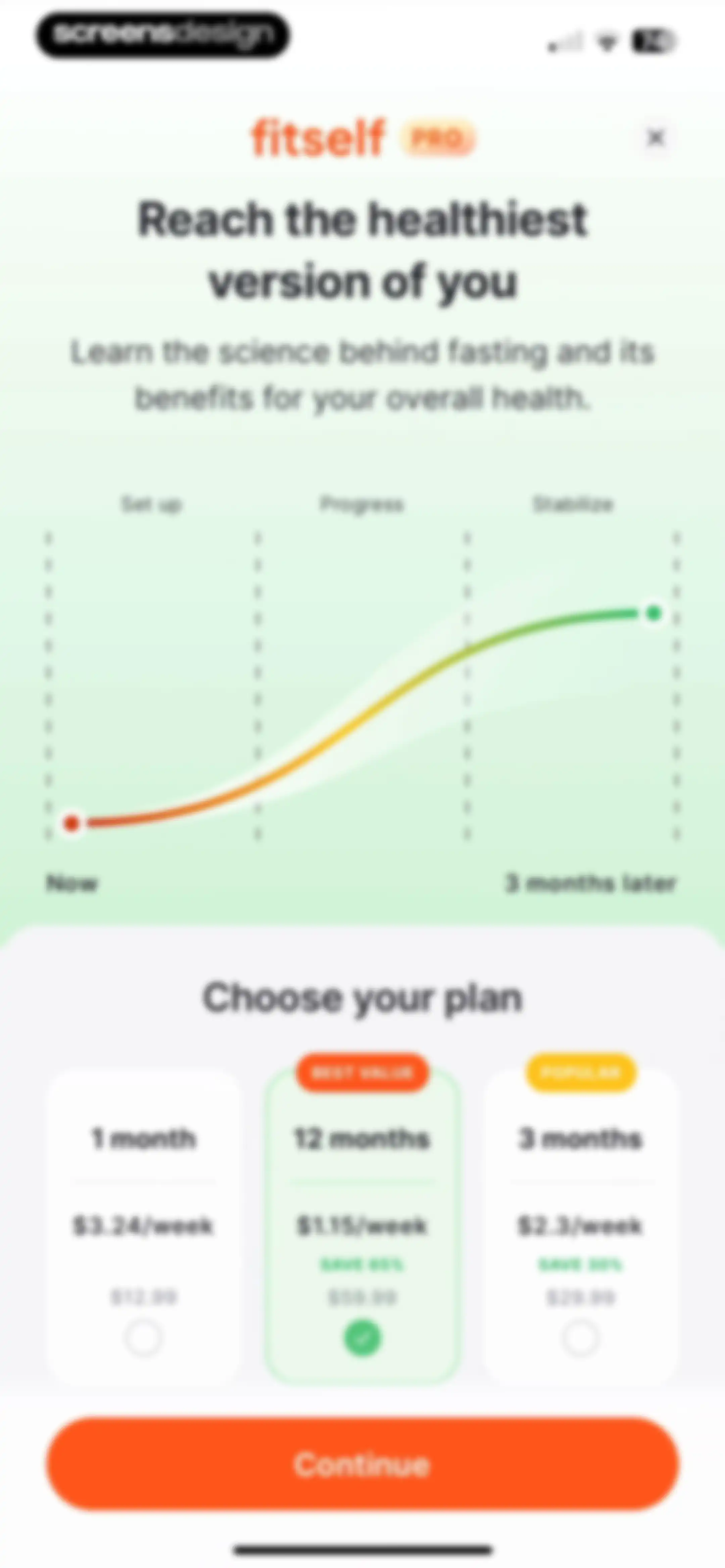 Fitself: Fitness and Fasting screen 92