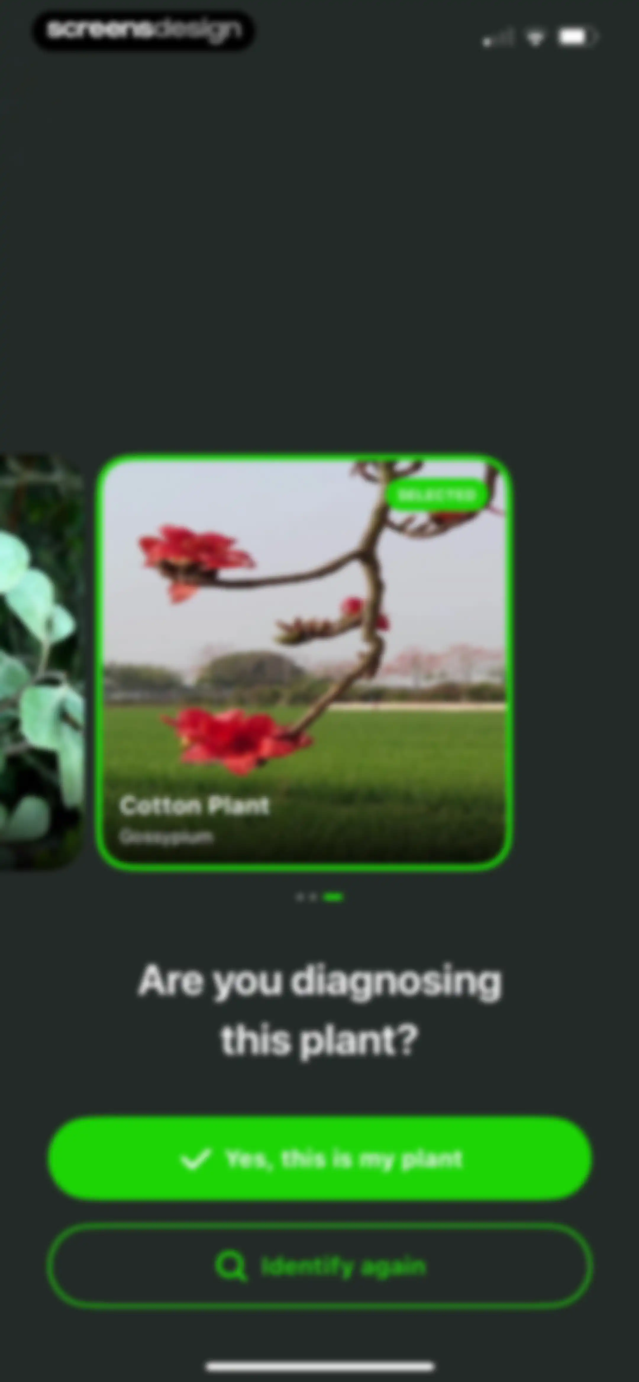 Plant Identifier & Care App screen 123