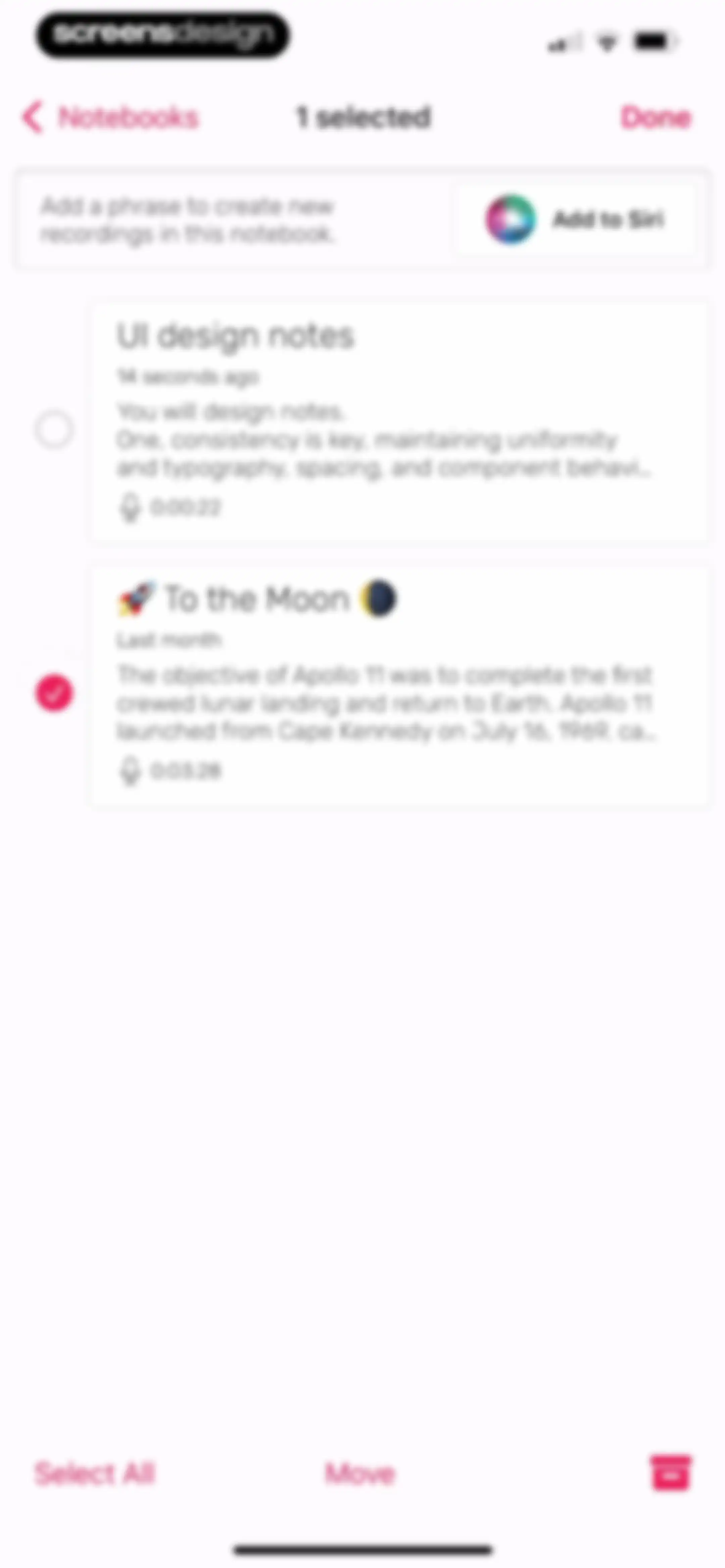 Noted: Record & AI Transcribe screen 78