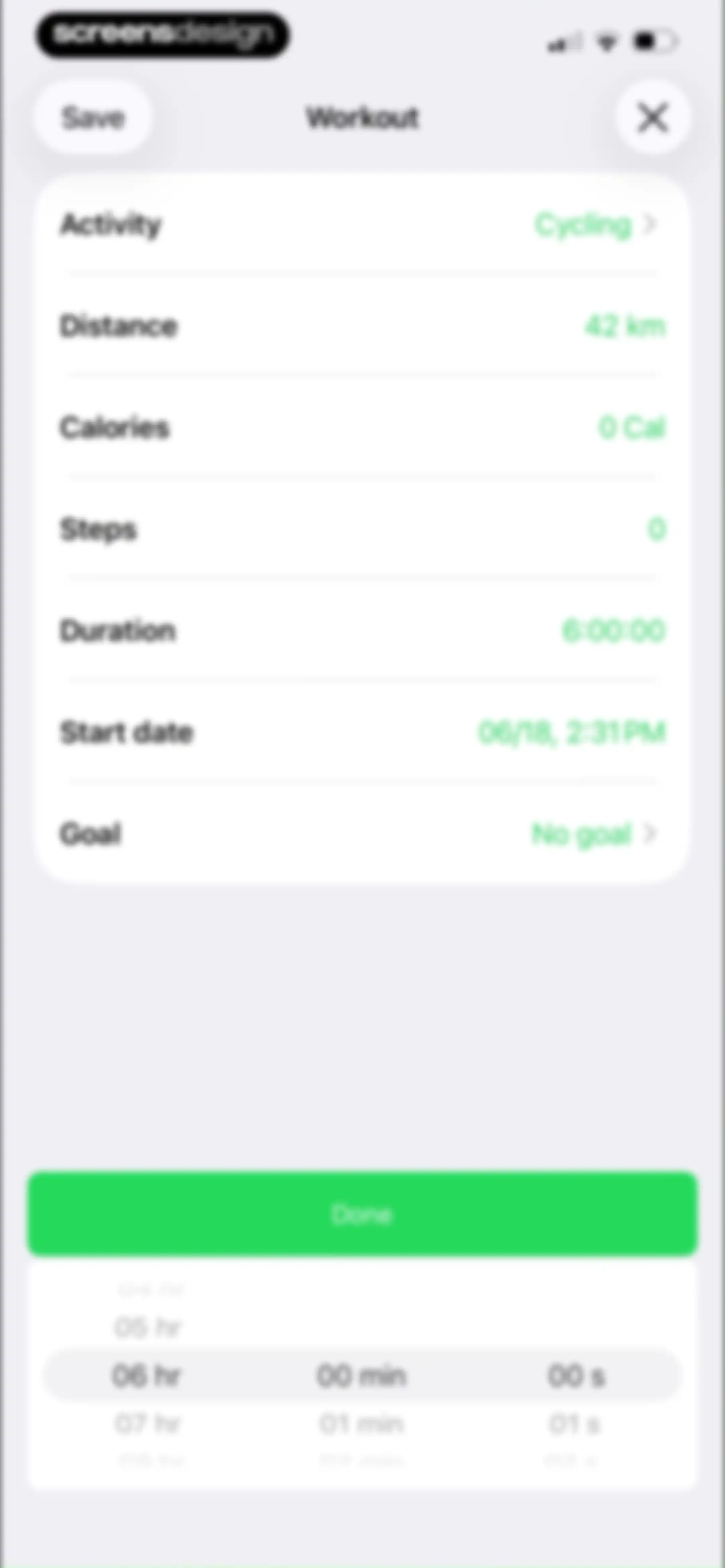 Running Walking Tracker Goals screen 47