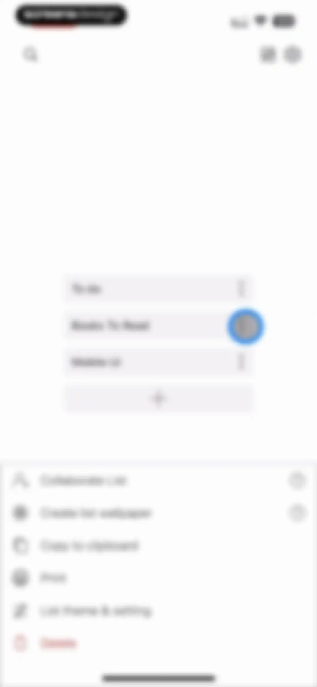 To Do List MinimaList & Widget screen 60