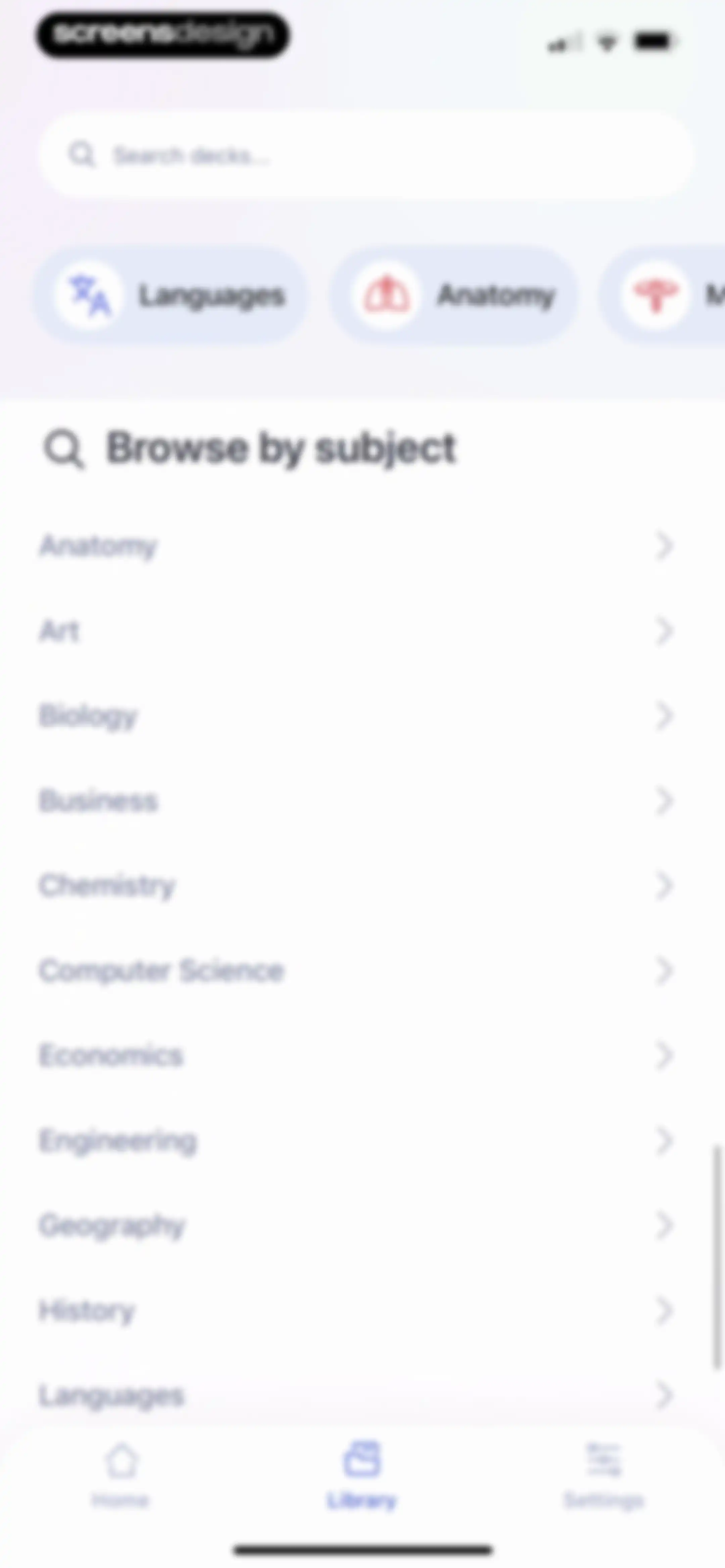 Cogni: Flashcards Learning screen 61