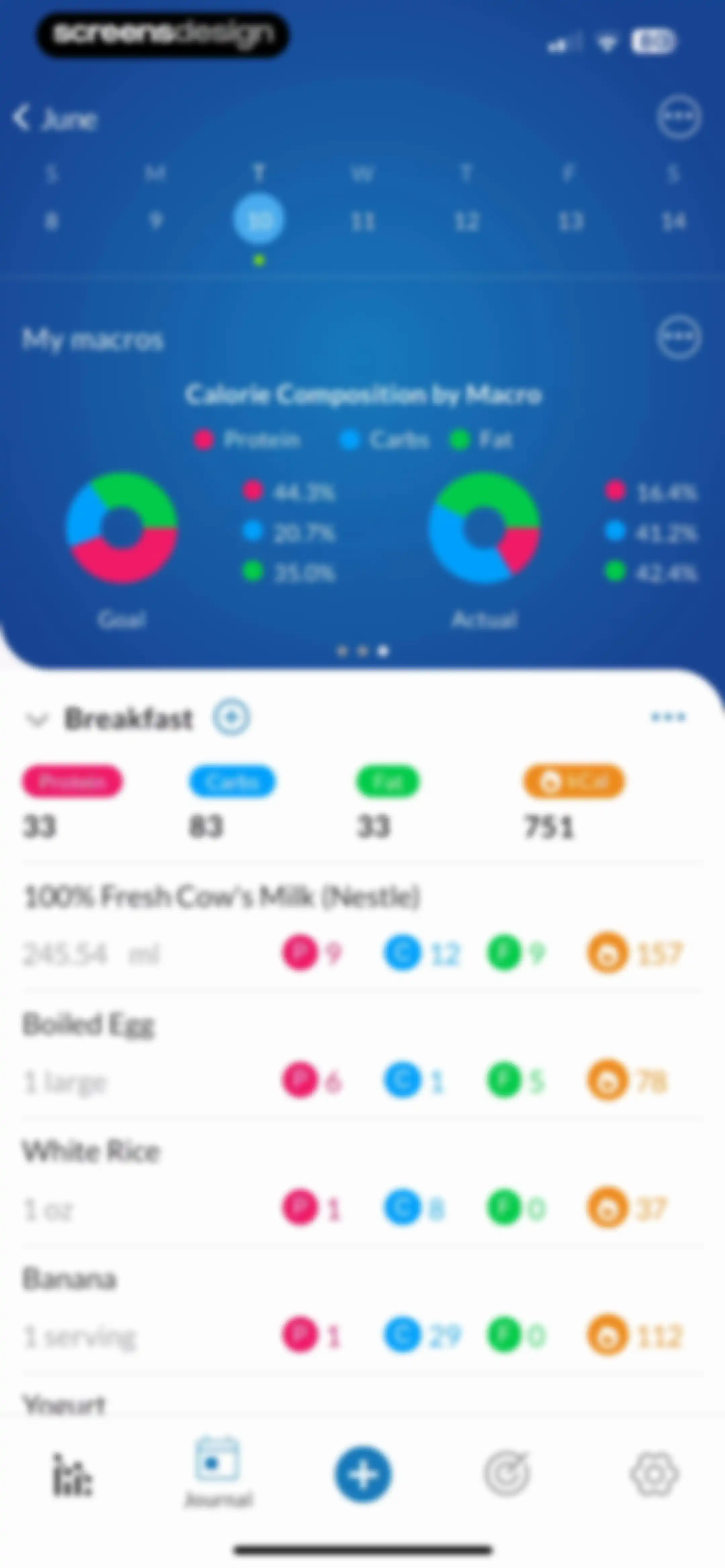 MacrosFirst - Macro Tracker screen 85