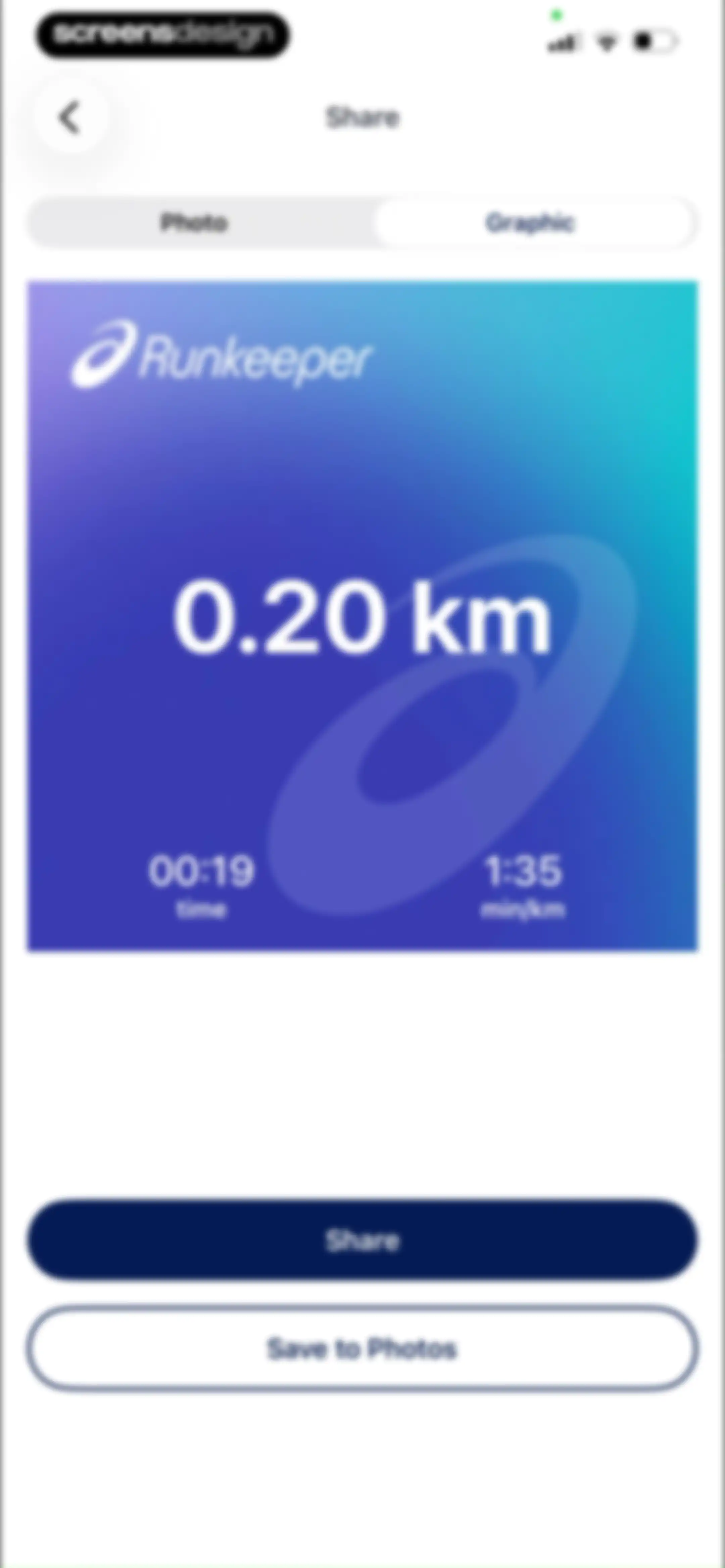 ASICS Runkeeper—Run Tracker screen 100