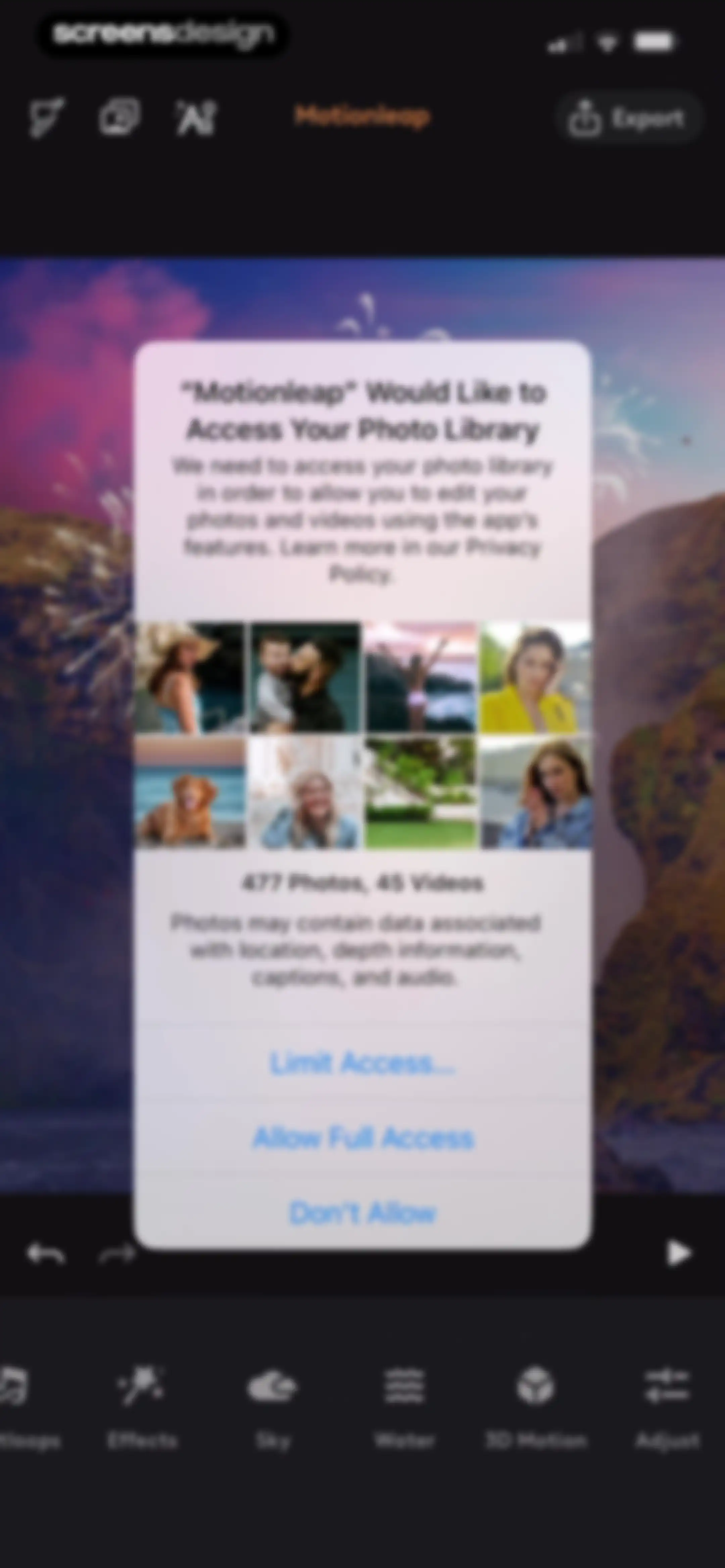 Motionleap: 3D Photo Animator screen 45