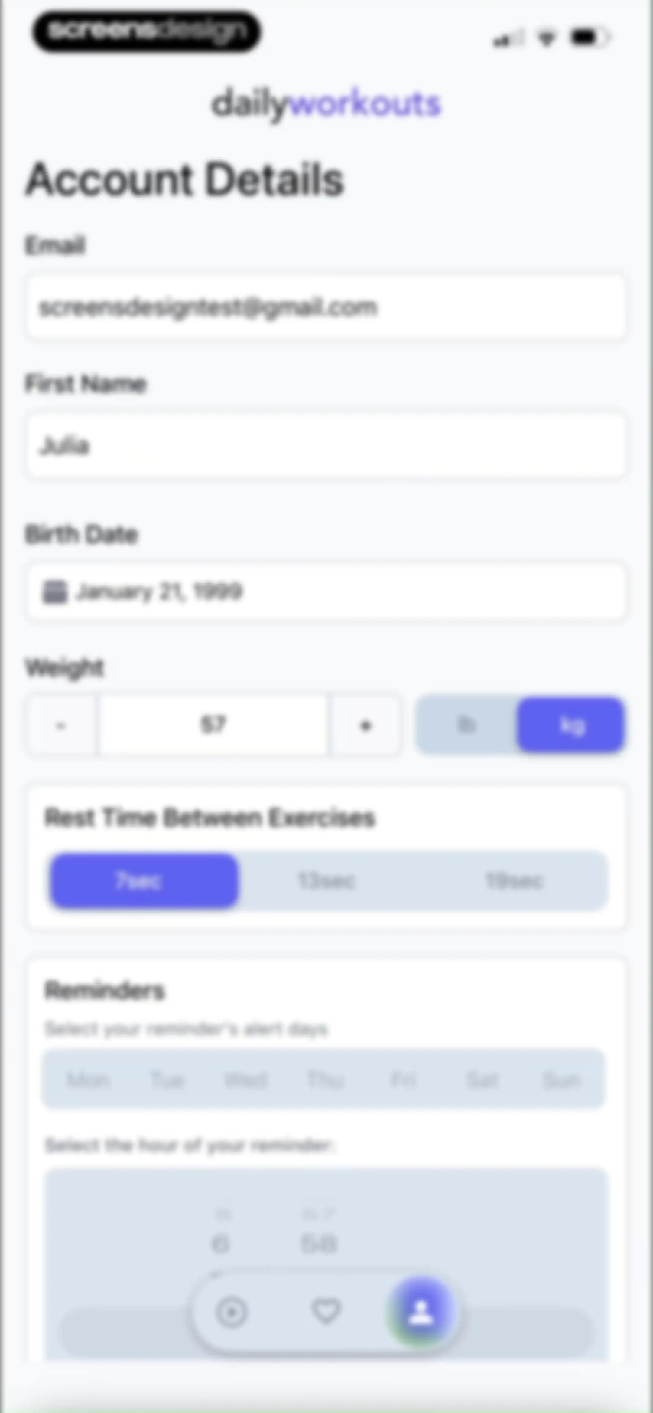 Daily Workouts - Home Fitness screen 42