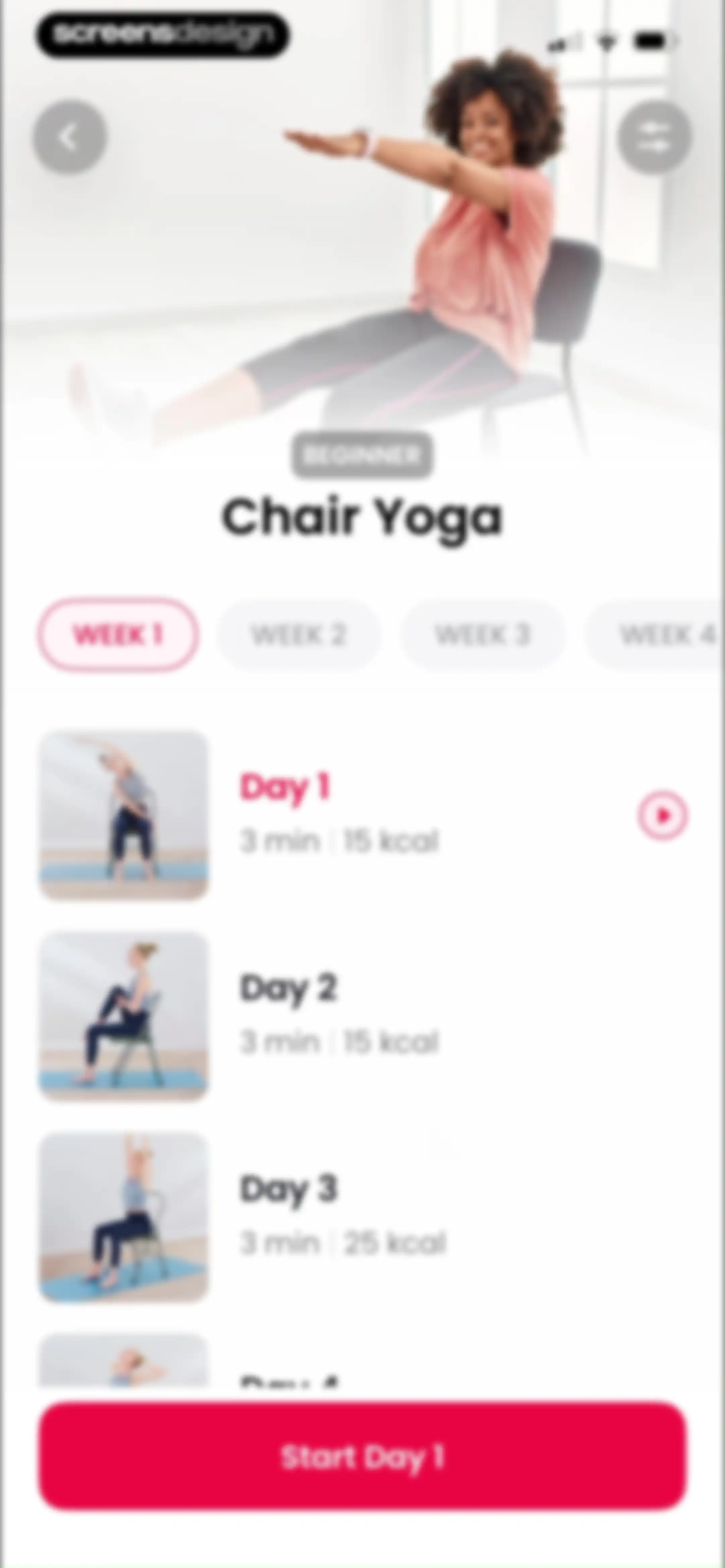 ChillFit: Home Workout Planner screen 110