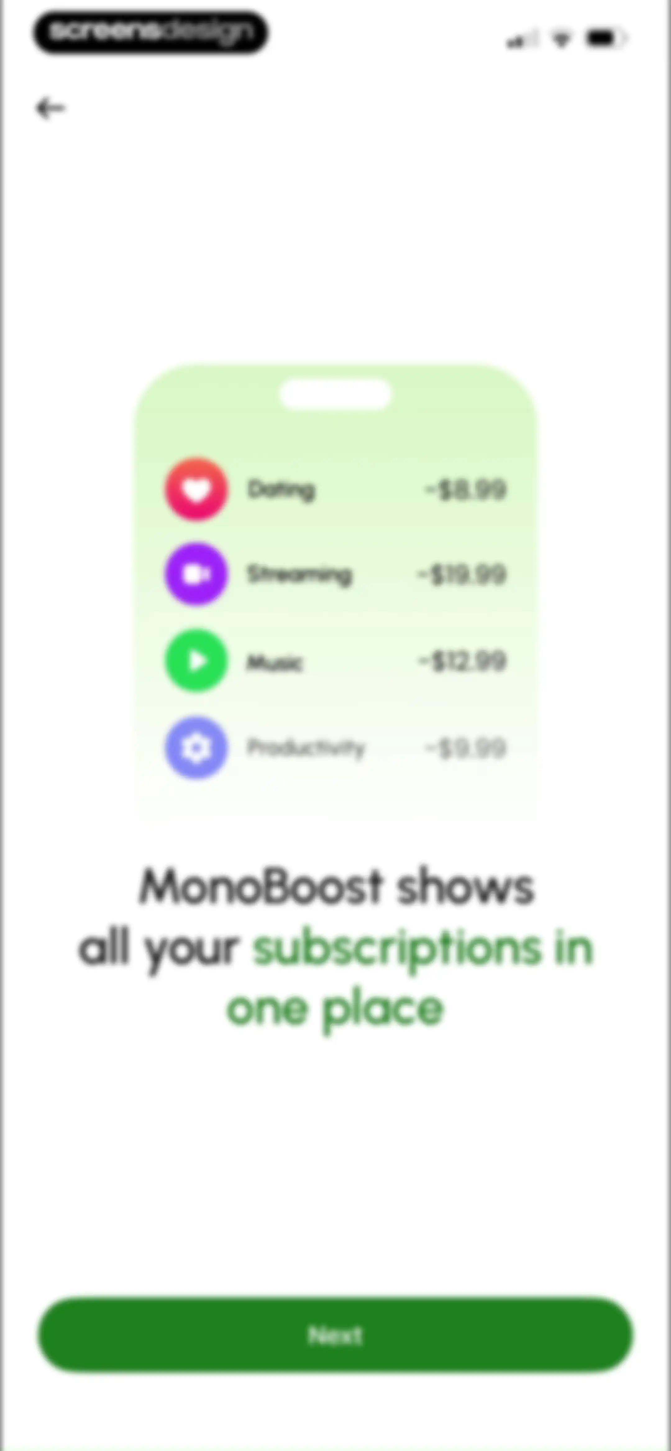 MonoBoost Cancel Subscriptions screen 21