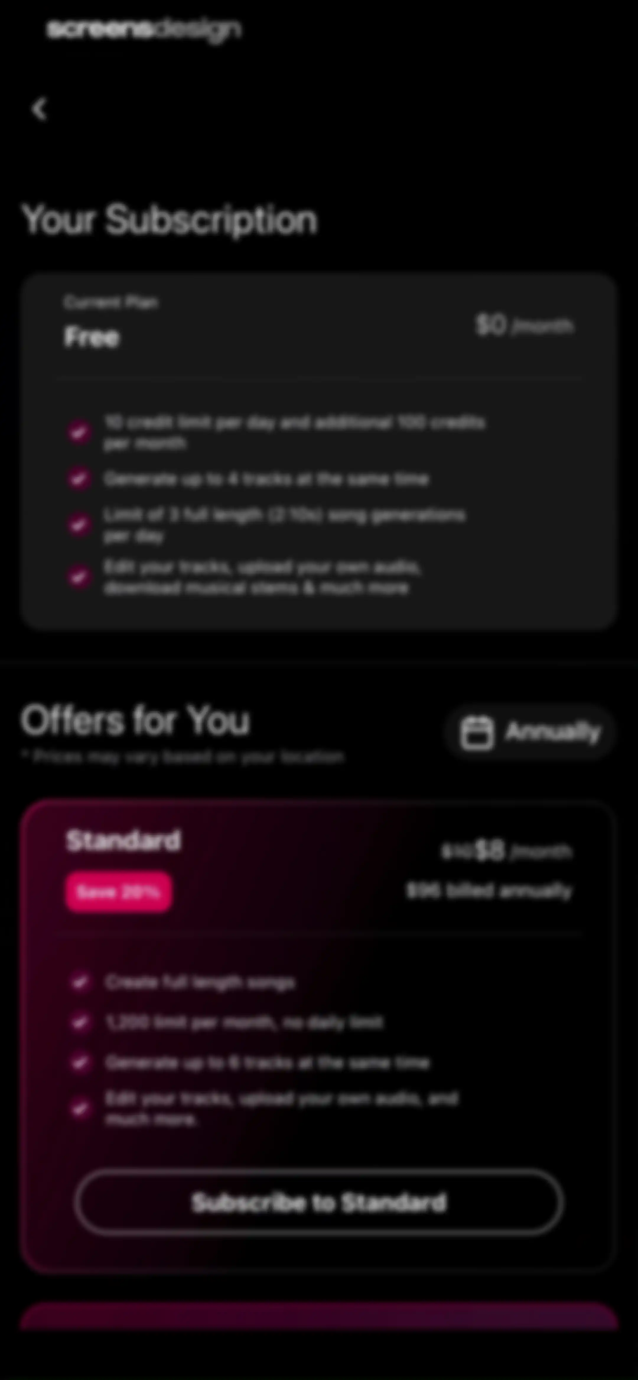 Udio: AI Music Maker & Studio screen 77