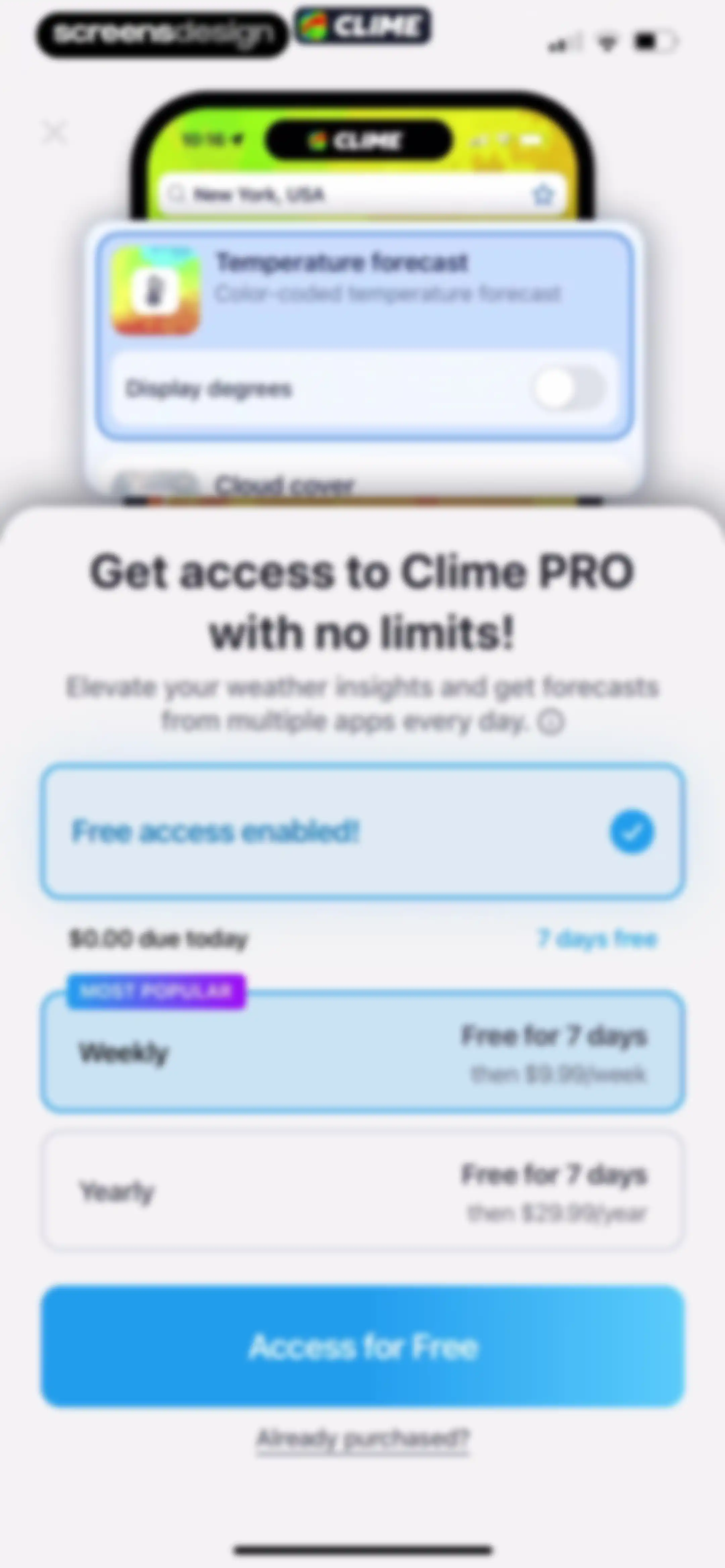 Clime: NOAA Weather Radar Live screen 15