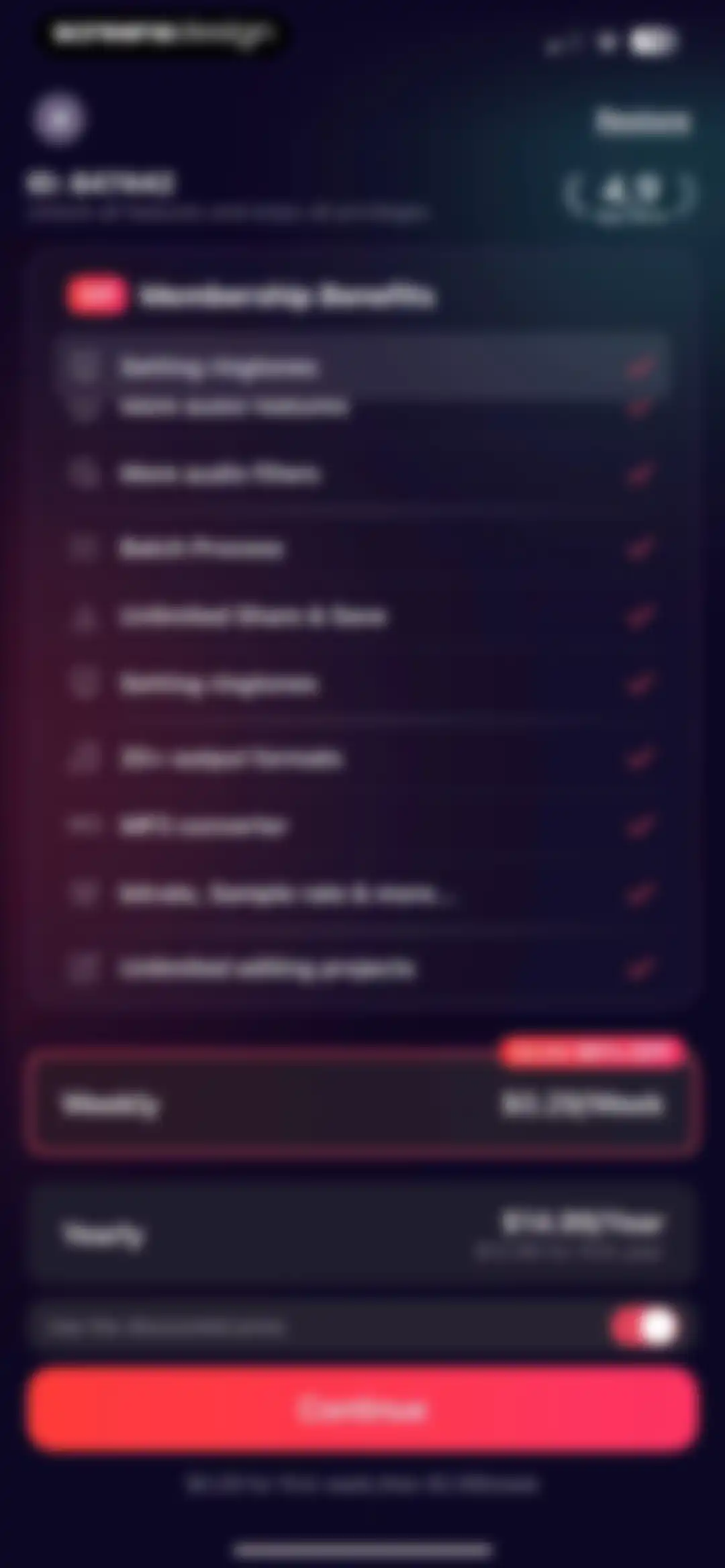 Audio Editor: MP3 Converter screen 90