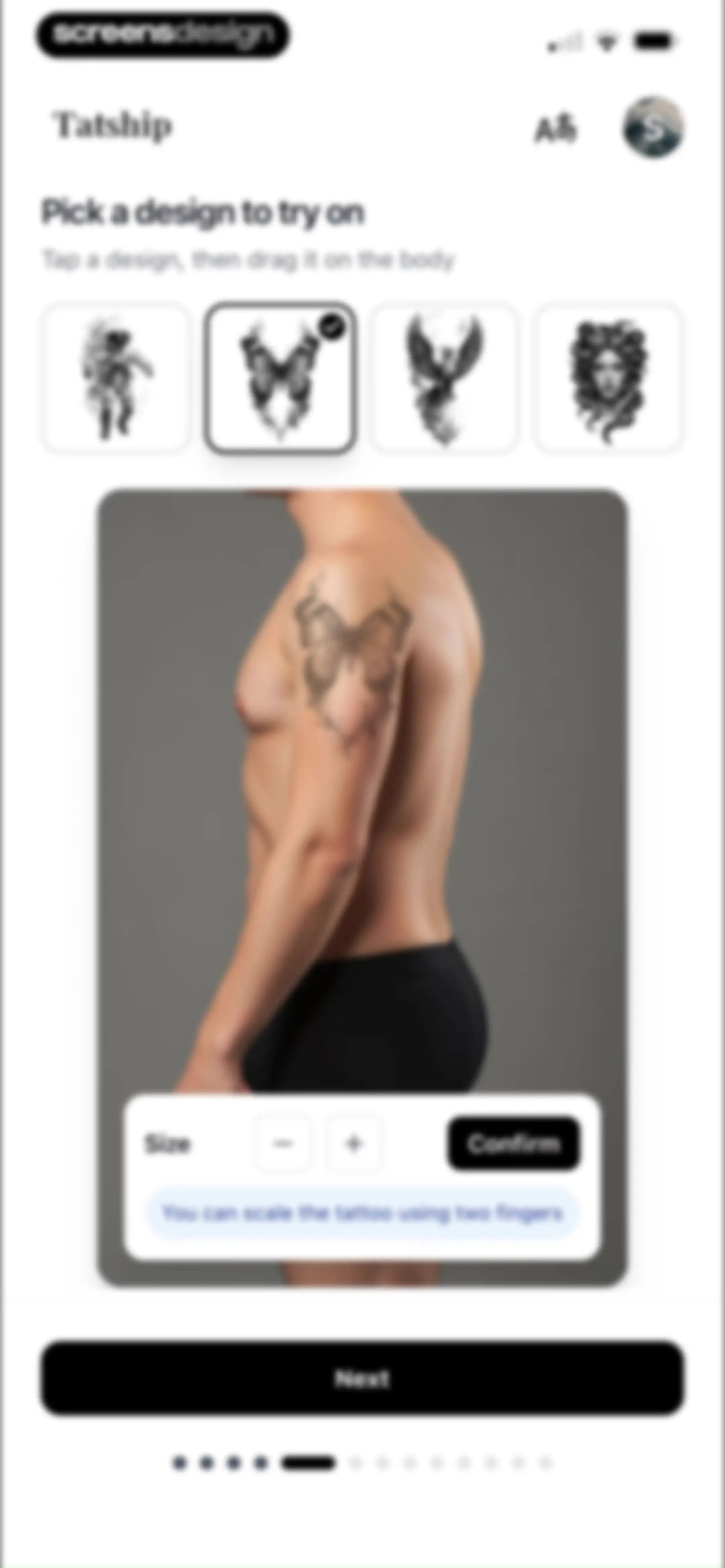 Tatship: Tattoo Design Try On screen 15