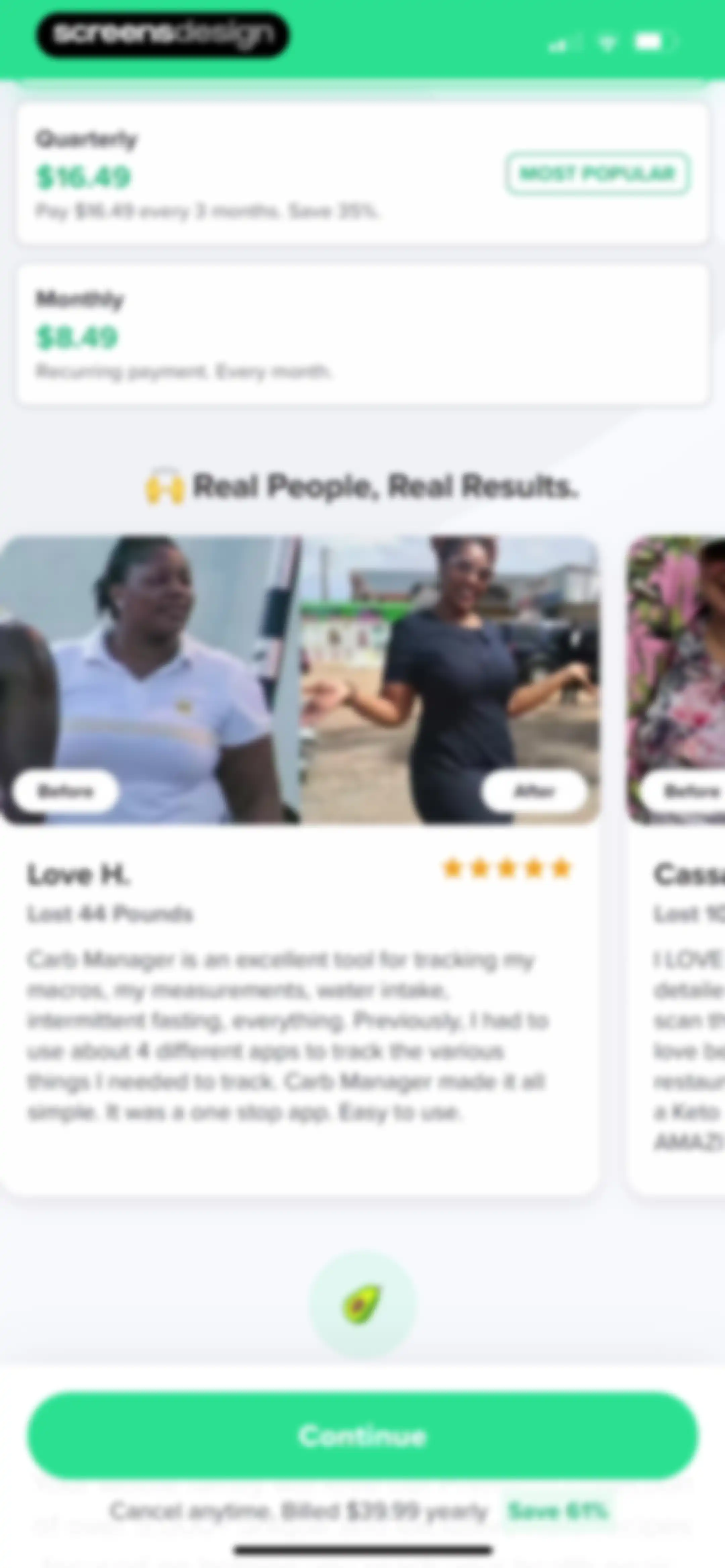 Carb Manager: Keto & Macro Log screen 30