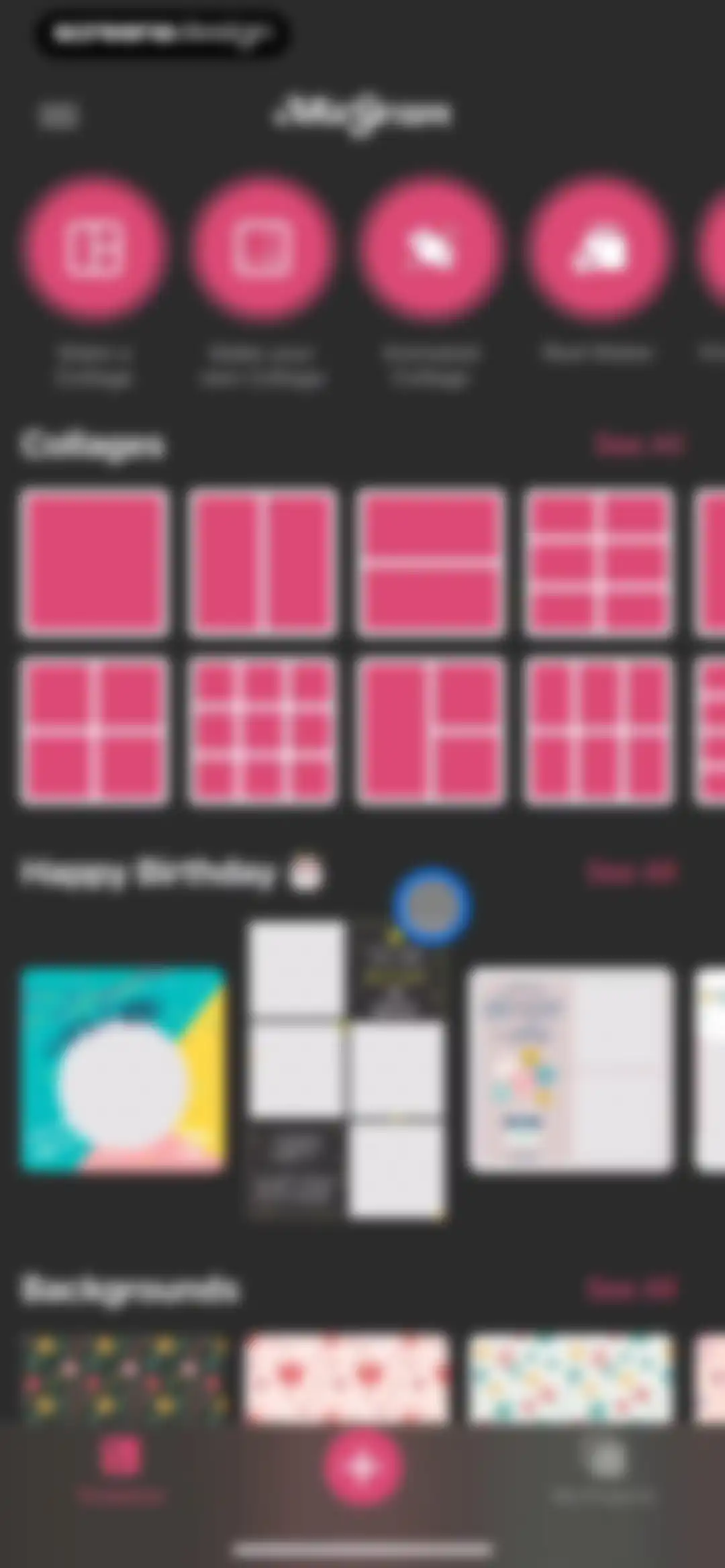 Layout Photo Collage - Mixgram screen 3