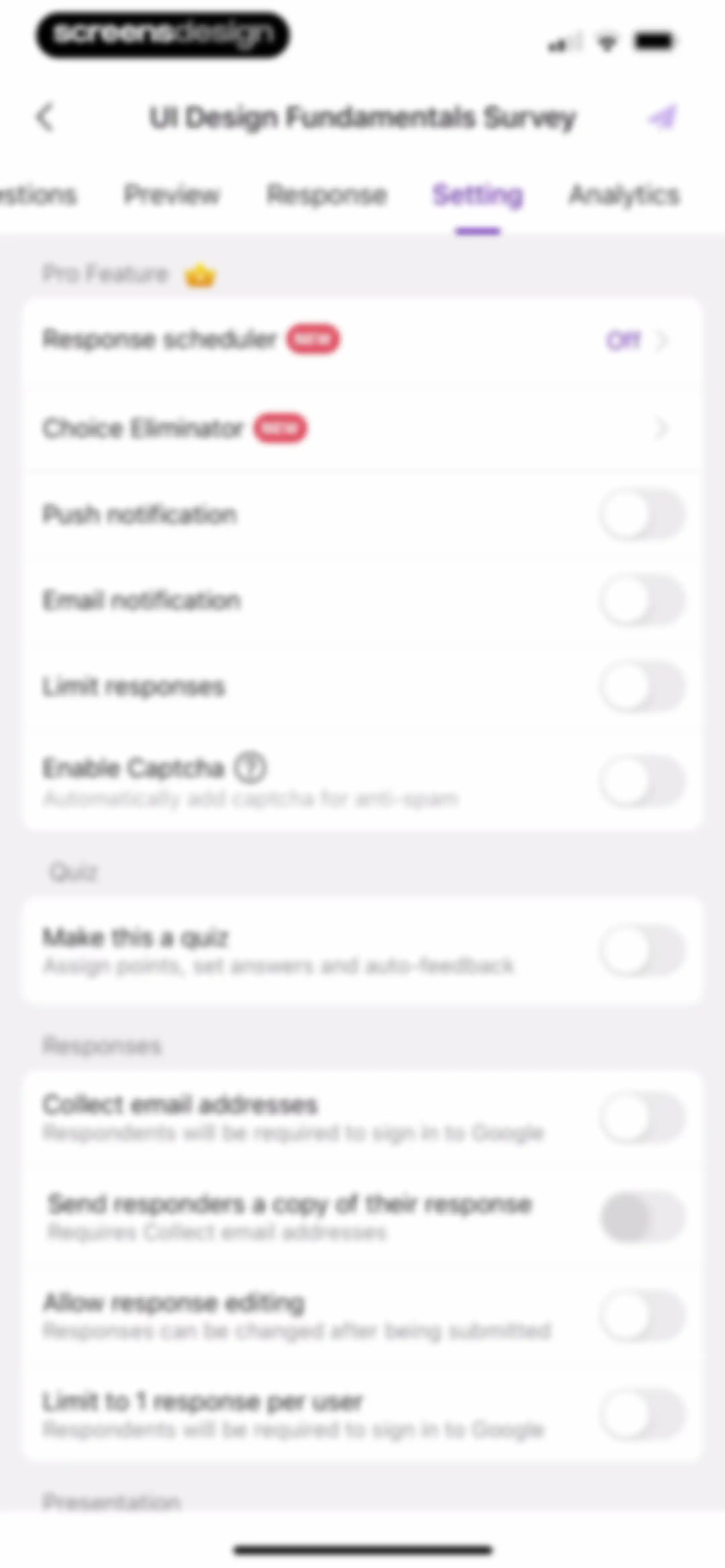 Forms for Google Docs screen 60