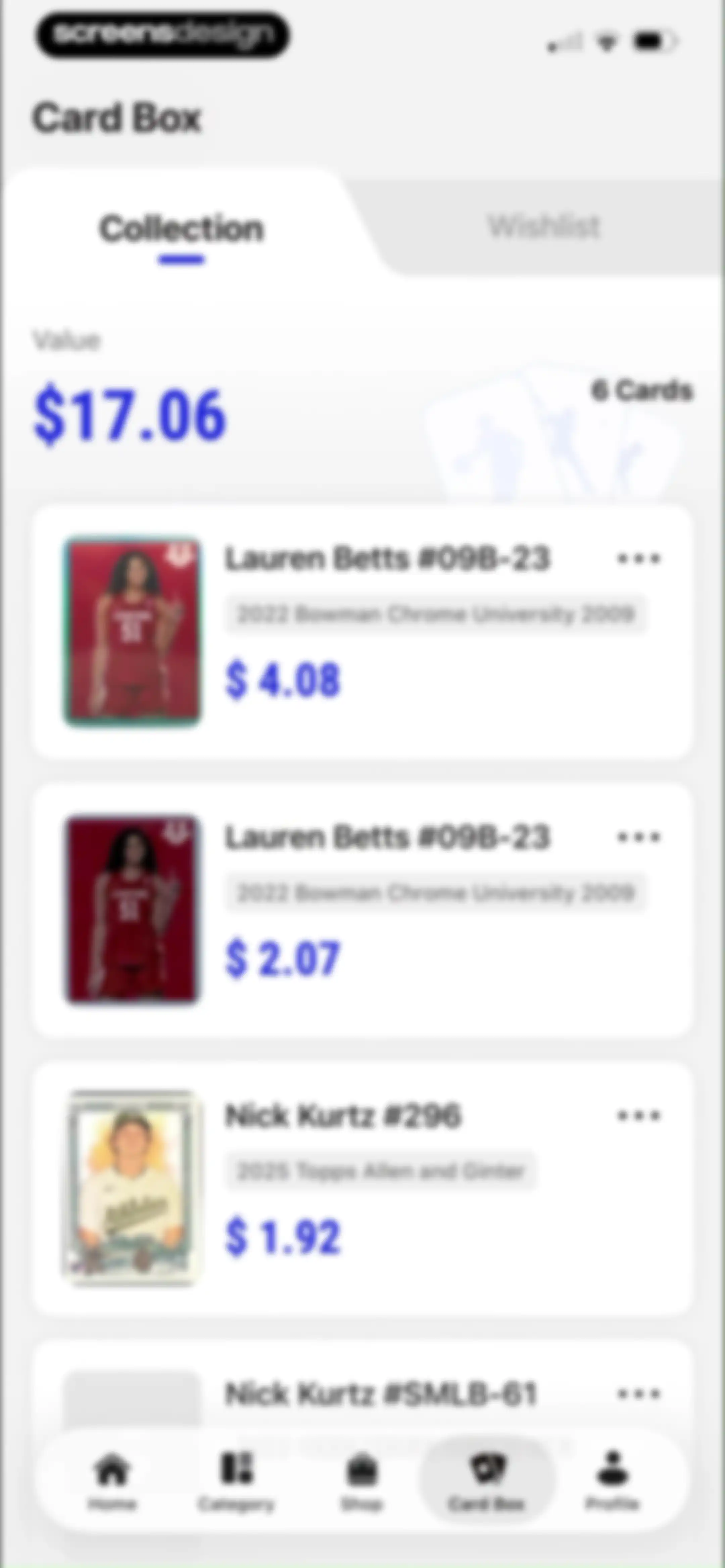 Sports Card Scanner: Spoly screen 49
