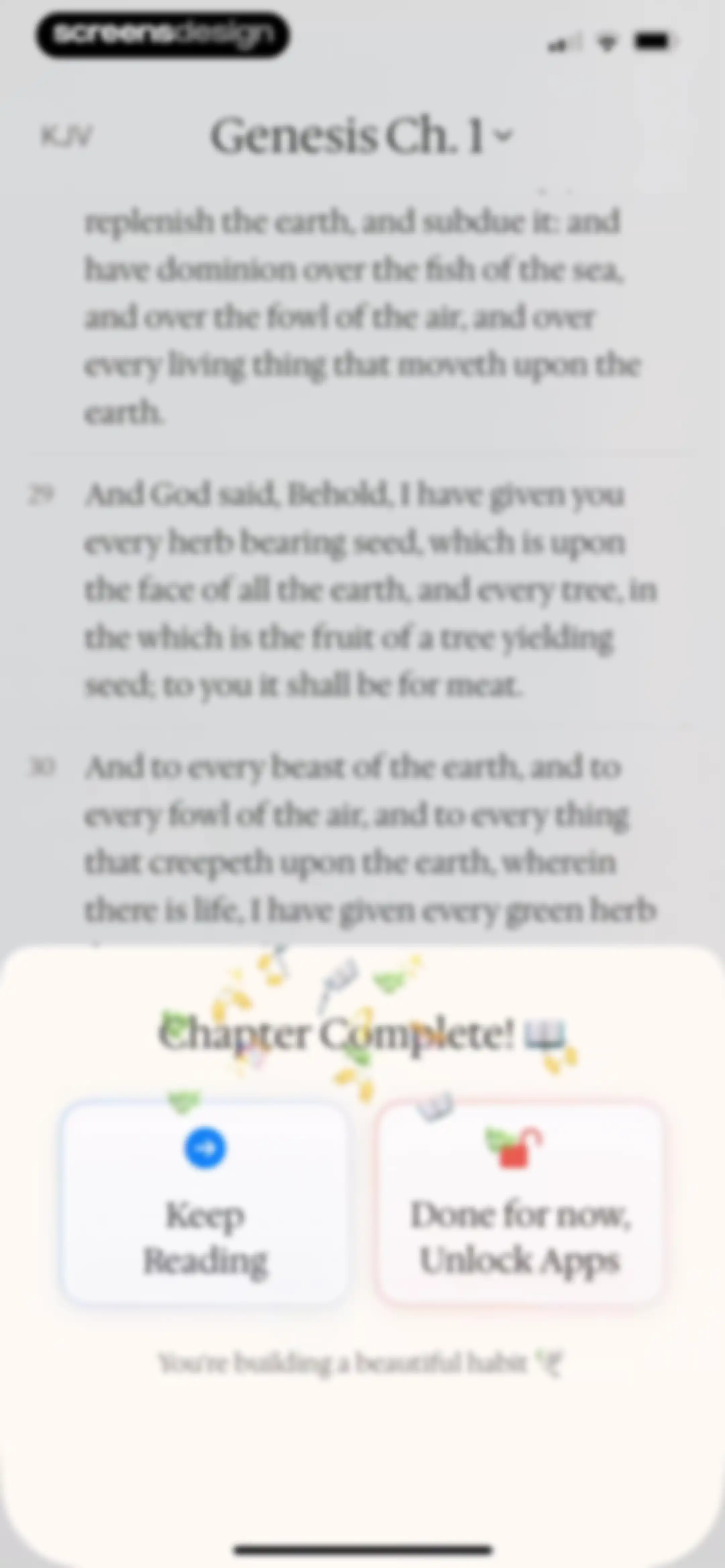 Bible Mode: Reduce Screen Time screen 86