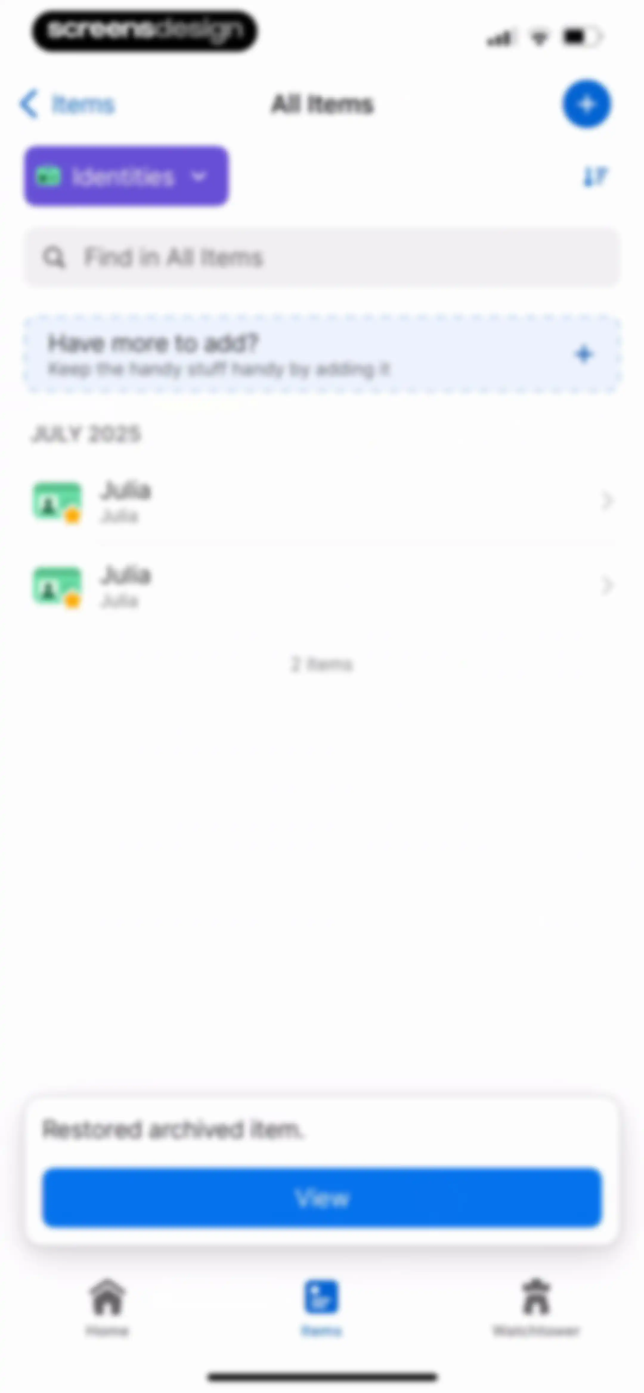 1Password: Password Manager screen 90