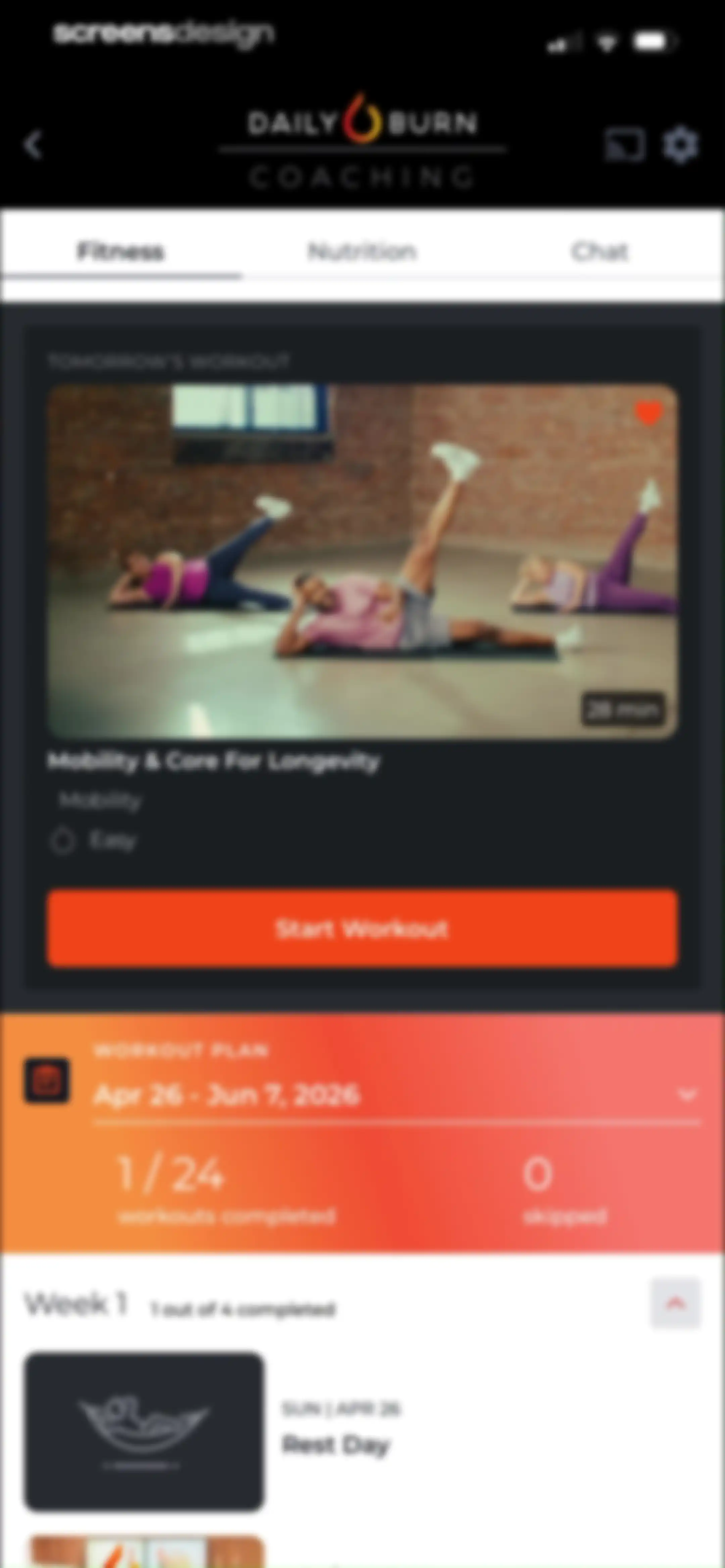 Daily Burn: Home Workouts screen 61