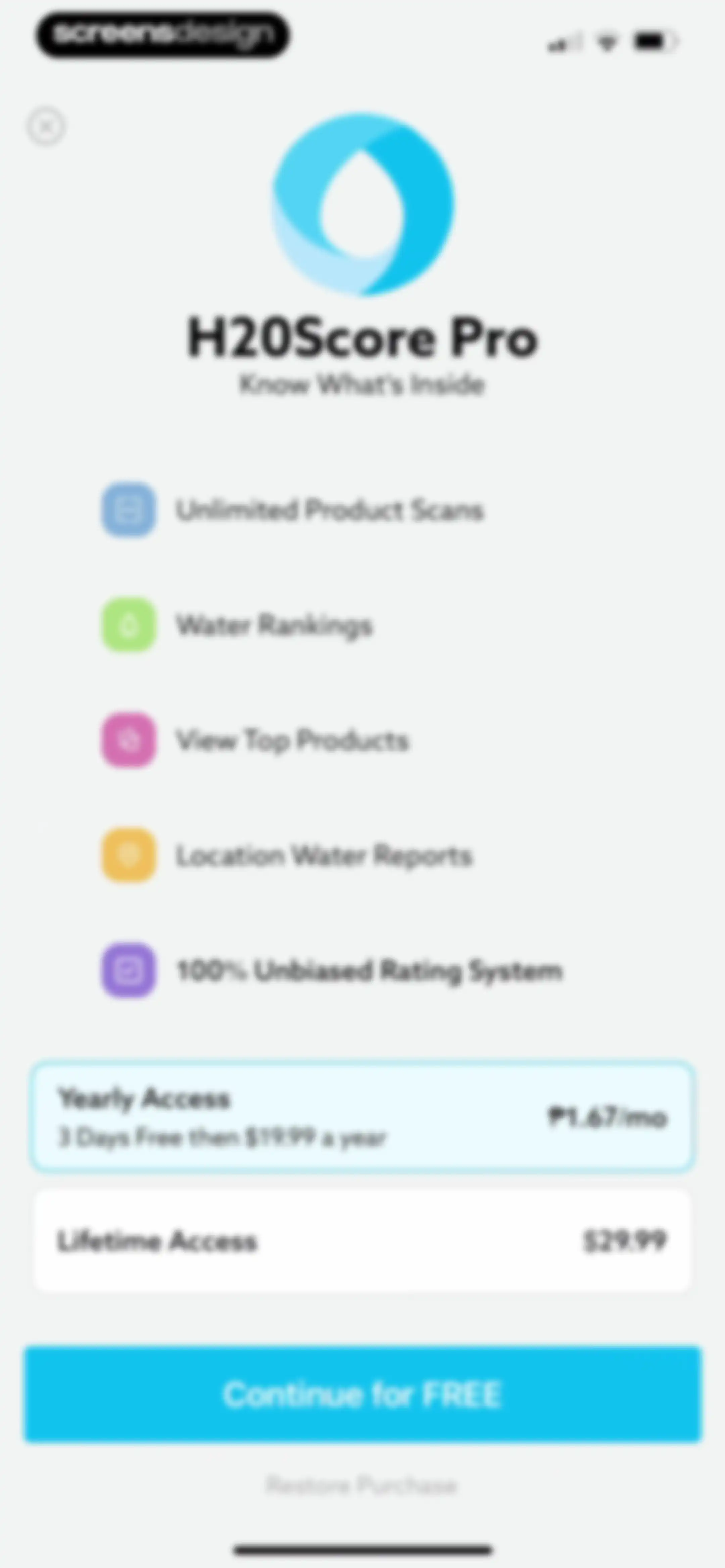 H20Score - Water Rankings screen 10