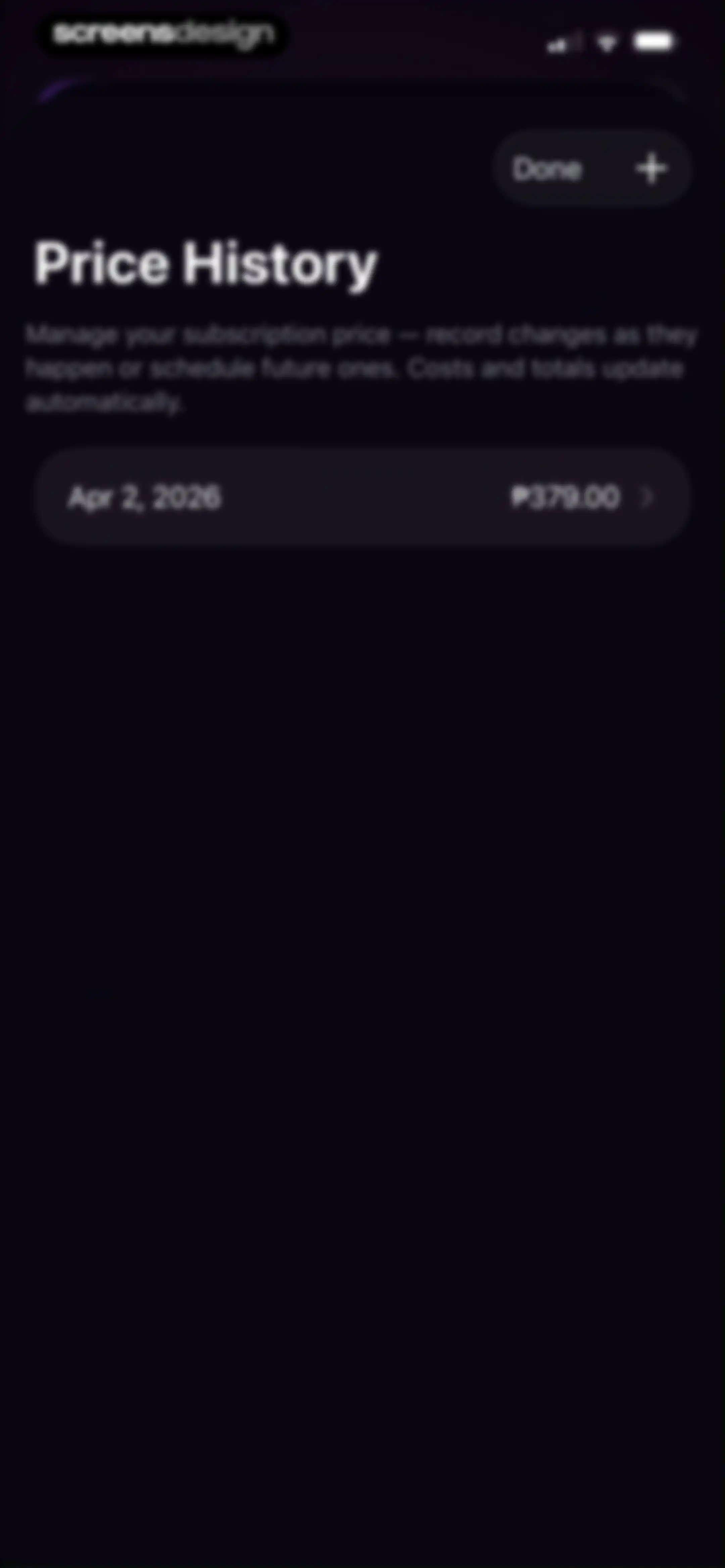 Subscription Manager: Orbit screen 21