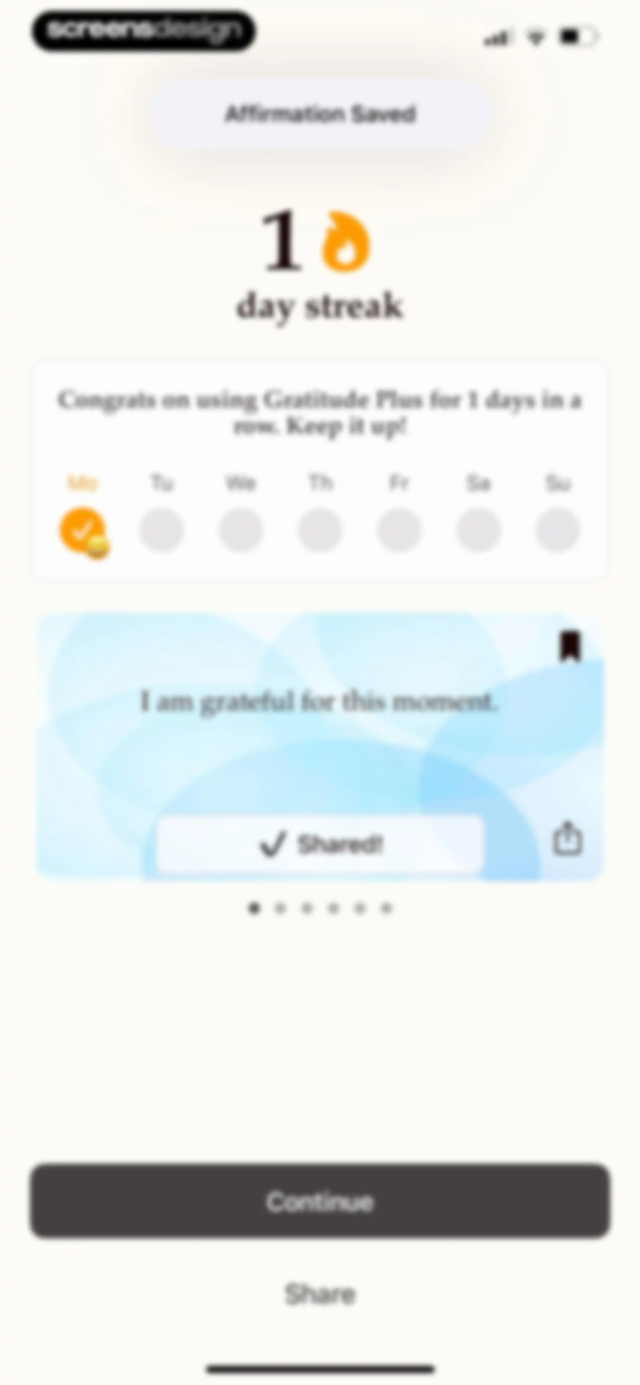 Gratitude Plus – Journal screen 76