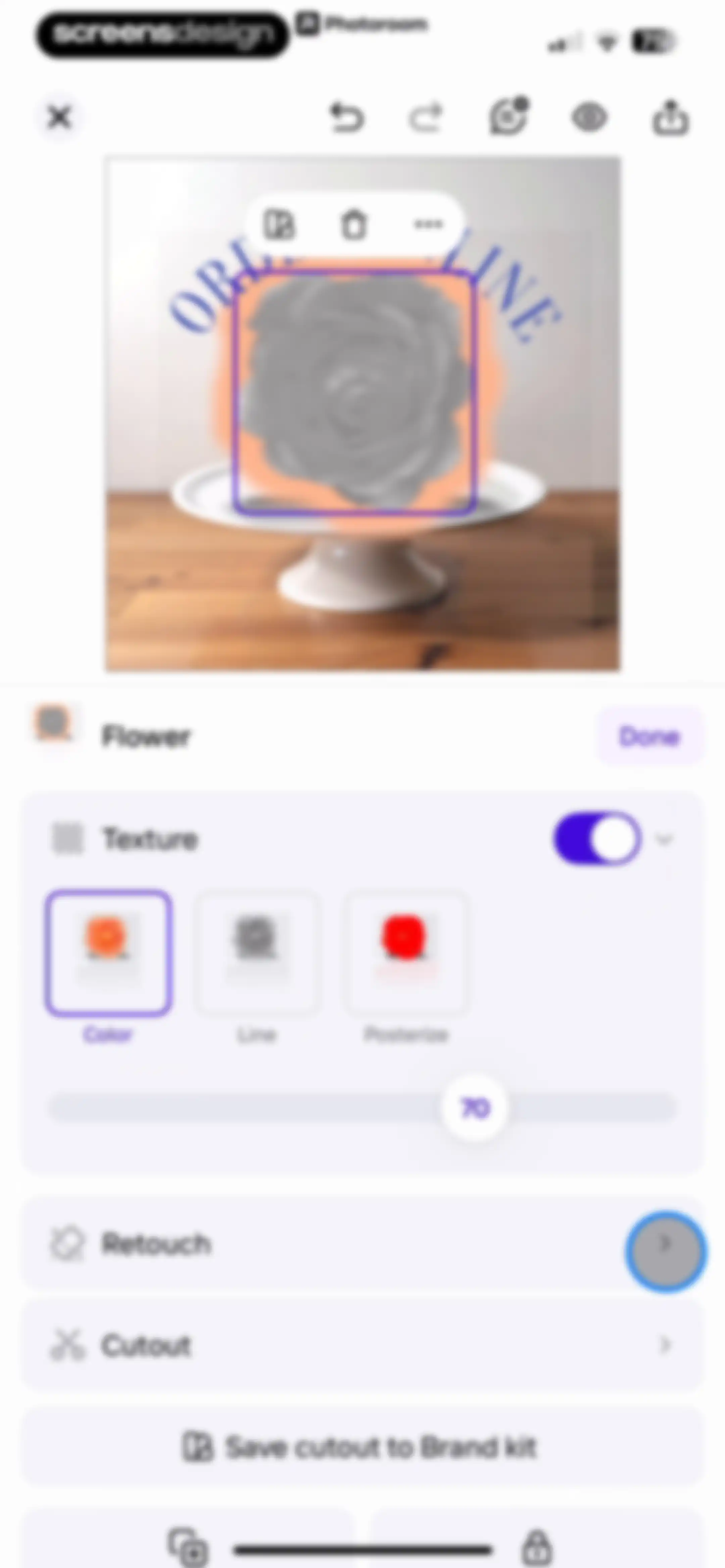 Photoroom: AI Photo Editor screen 84