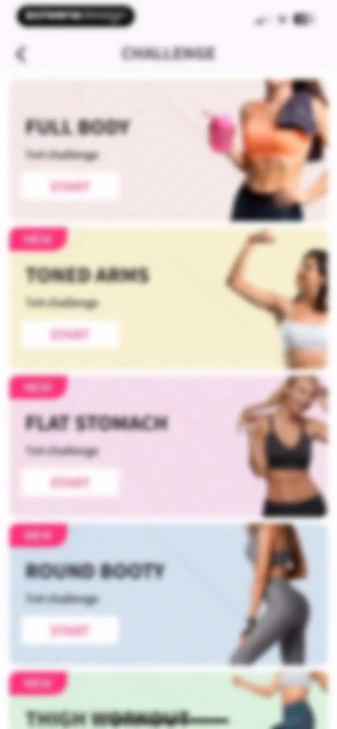 Workout for Women: Fit at Home screen 78
