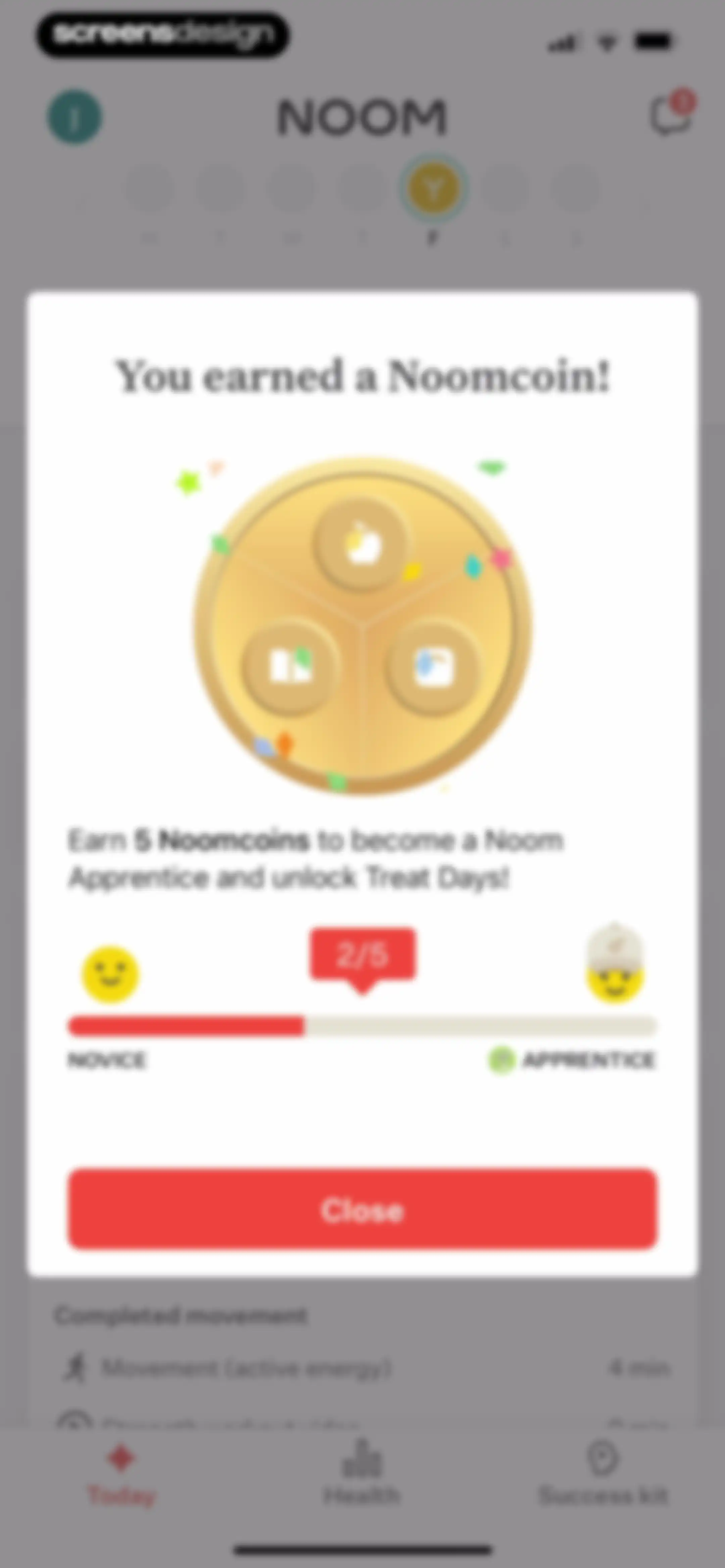 Noom Weight Loss, Food Tracker screen 218