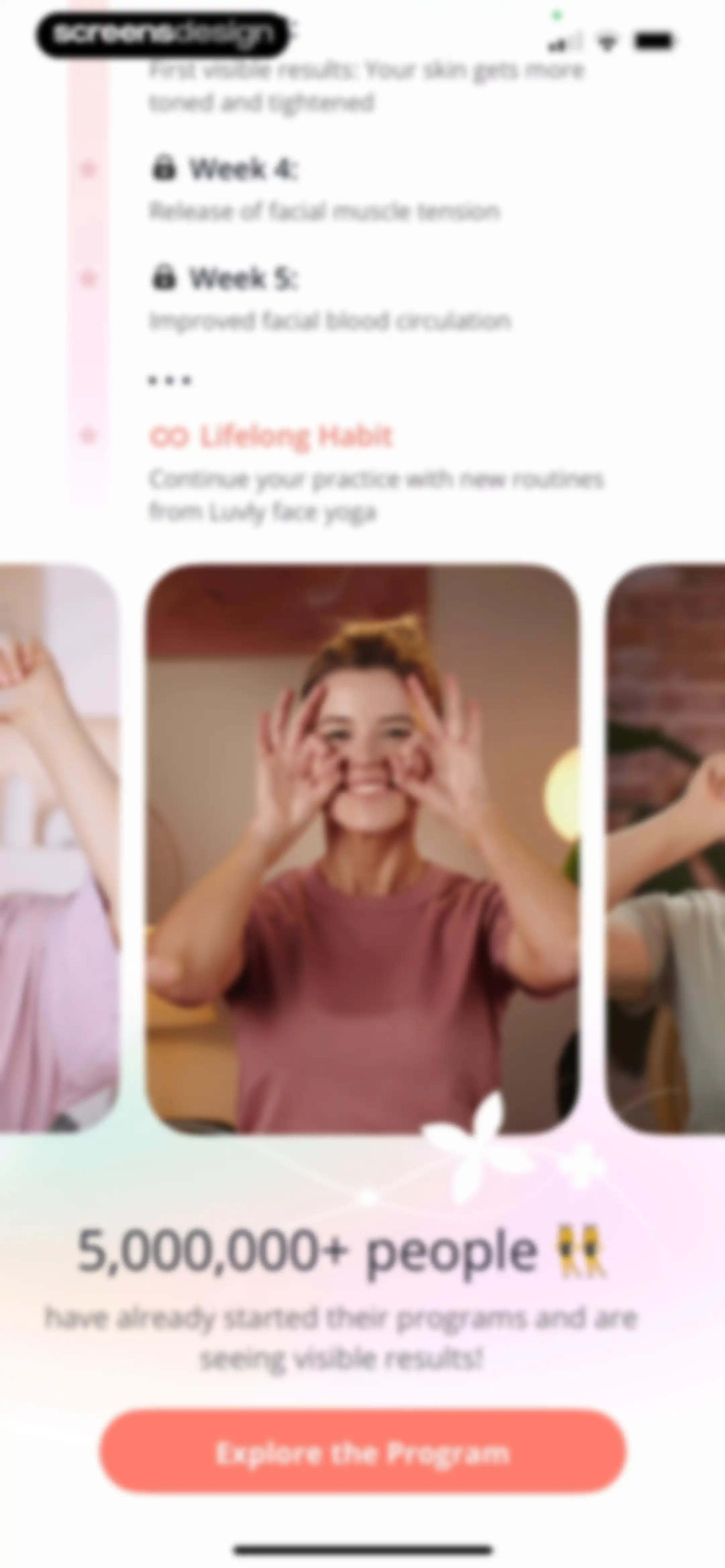 Luvly: Face Yoga Exercises screen 50