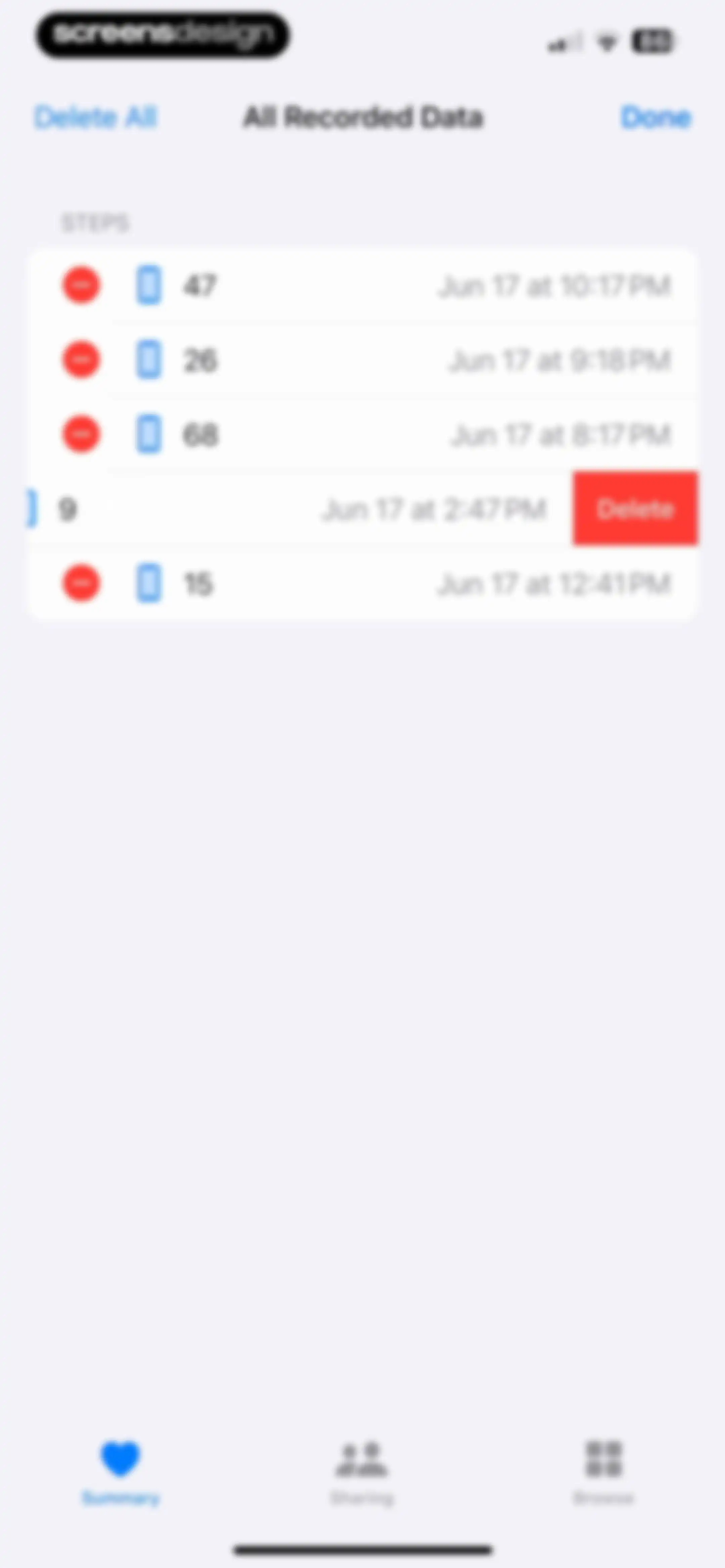 Apple Health screen 36