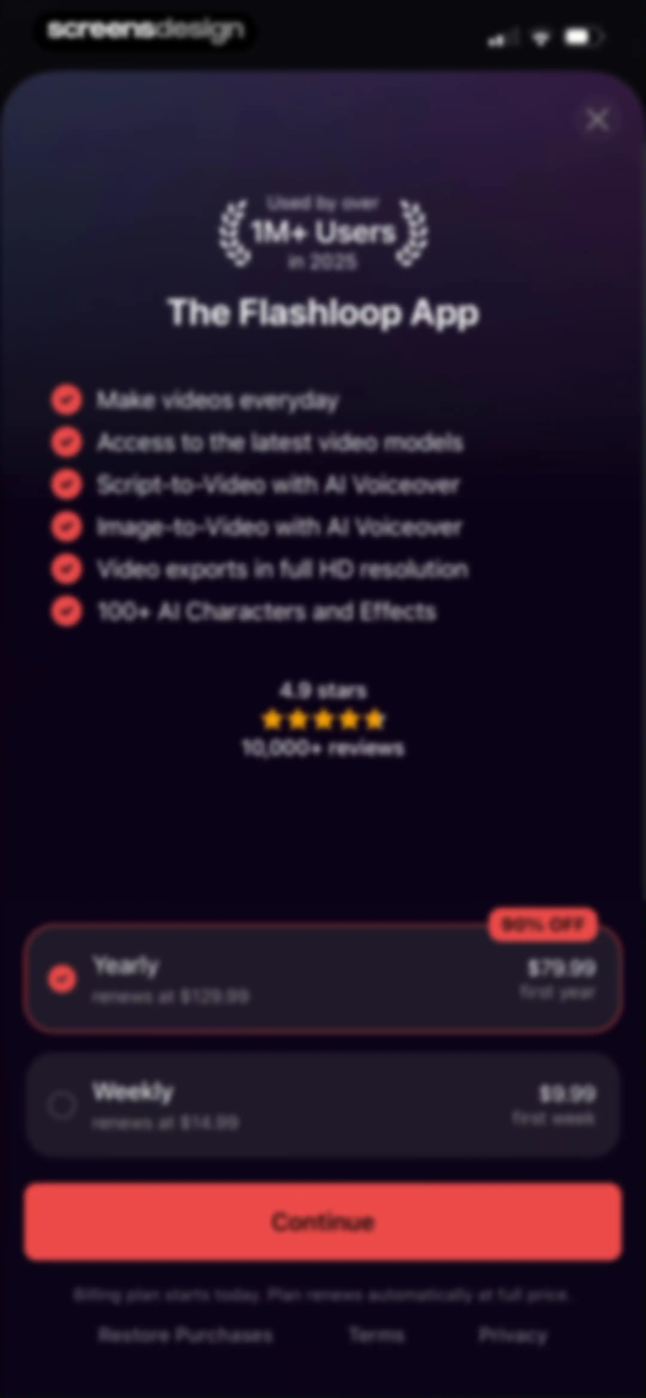 Flashloop: AI Video Generator screen 23