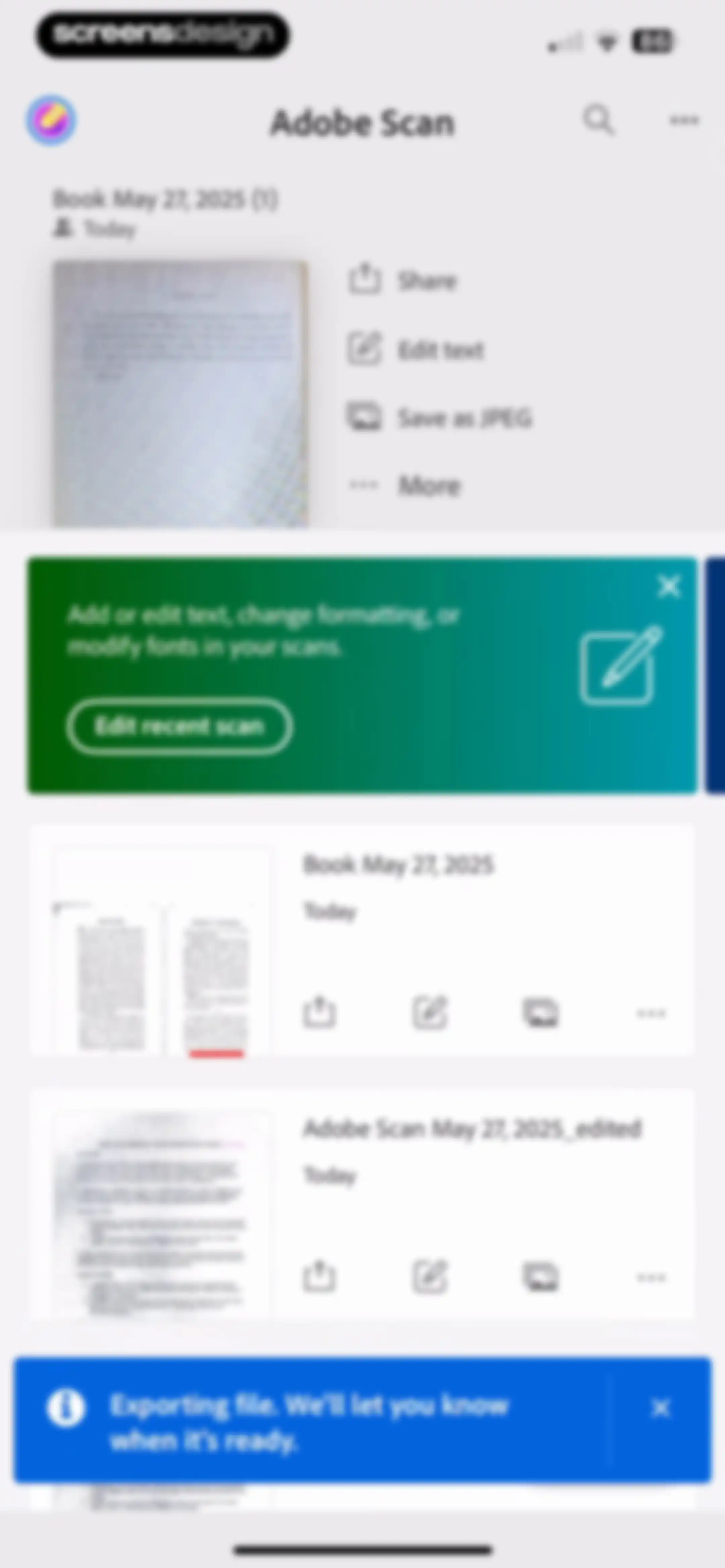 Adobe Scan: PDF & OCR Scanner screen 72