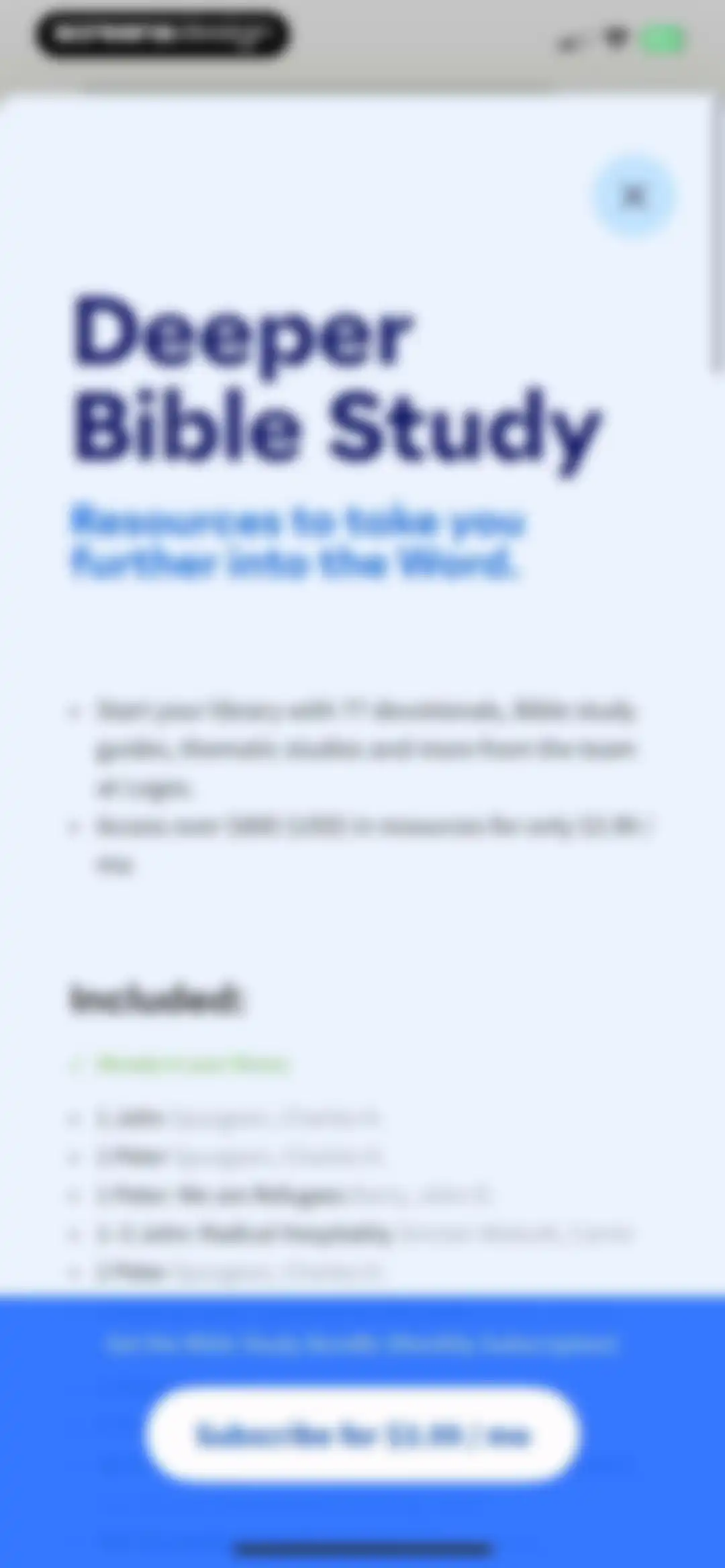 Logos: Deep Bible Study screen 35