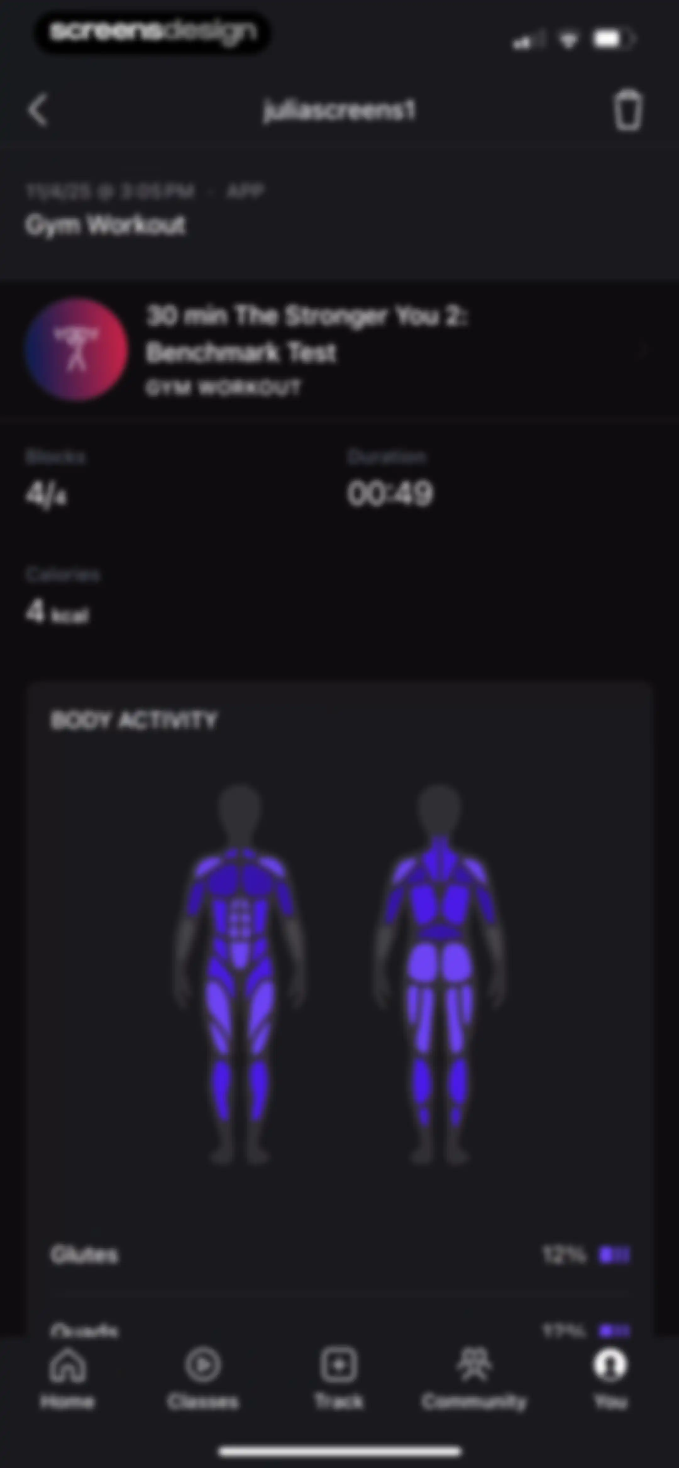 Peloton: Fitness & Workouts screen 151